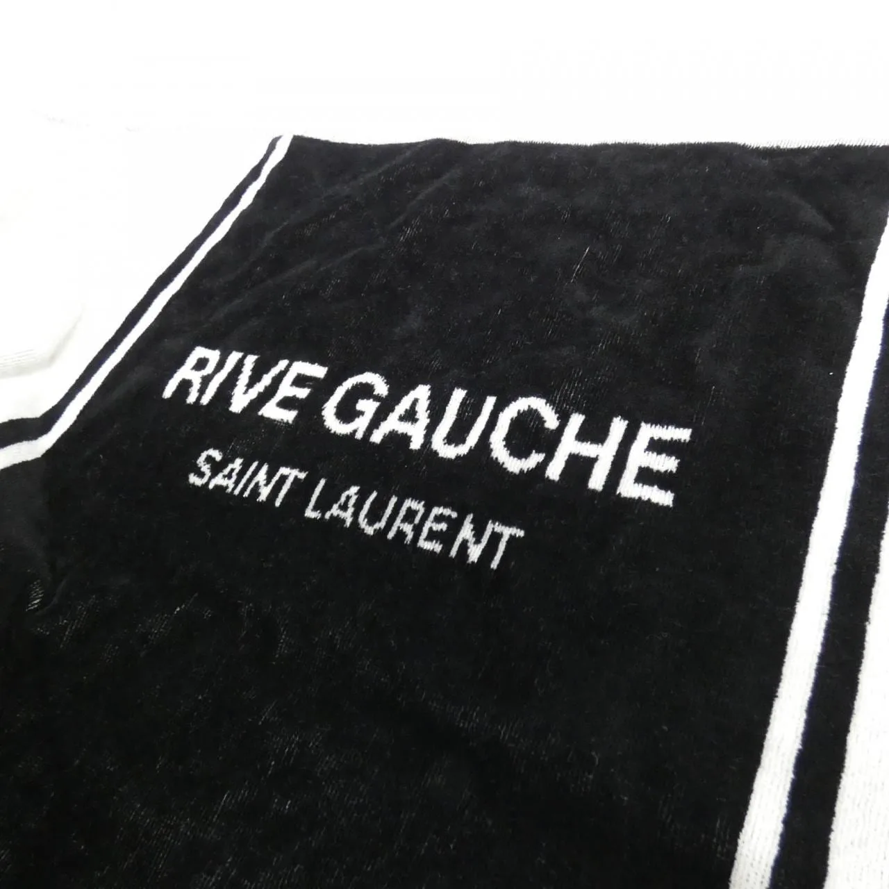 SAINT LAURENT Rive Gauche 735067 FABKR Wallet Cotton 黑色 Cotton 新品 - 縮圖 3