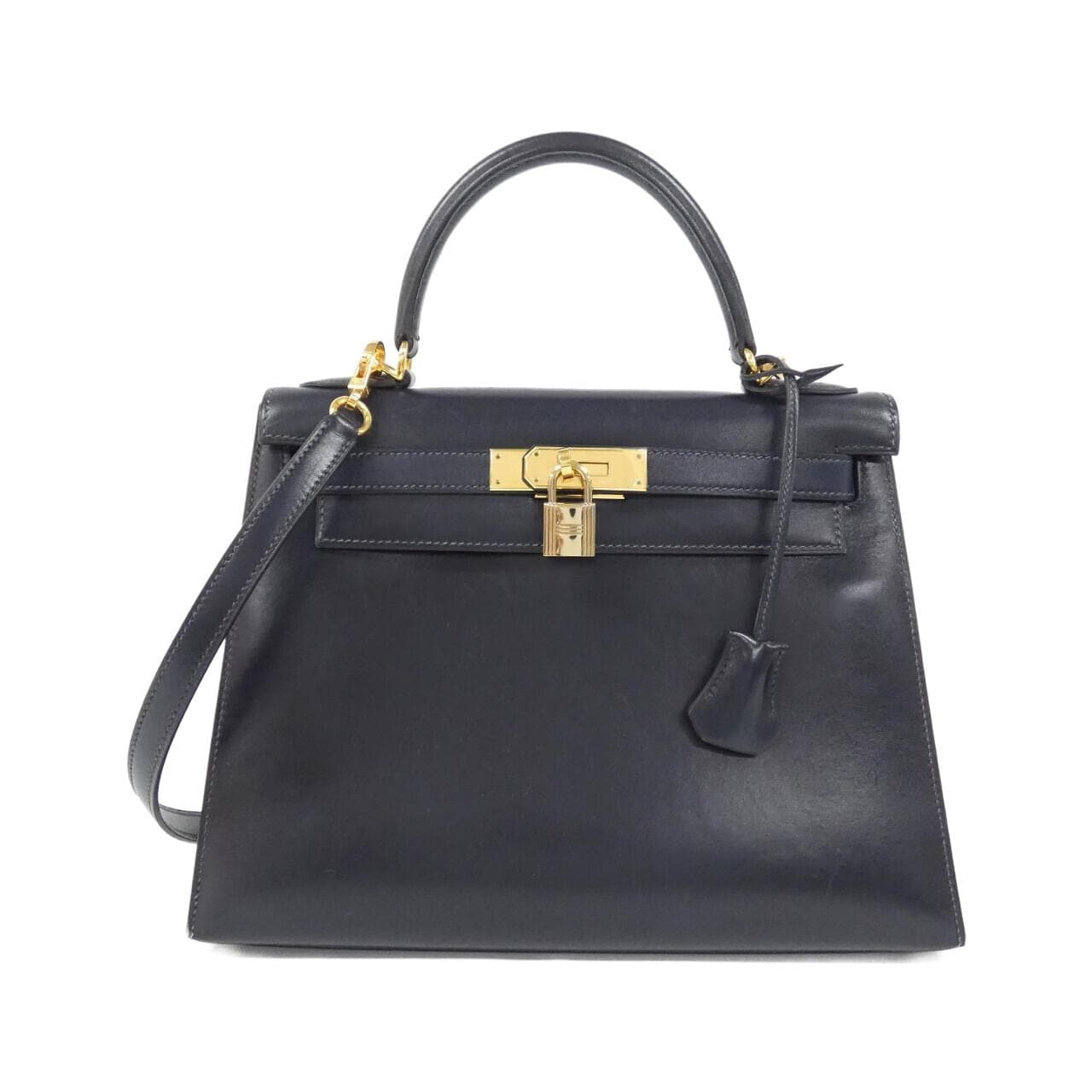 HERMES HERMÈS Kelly 001848CC Bag Box Calf Navy