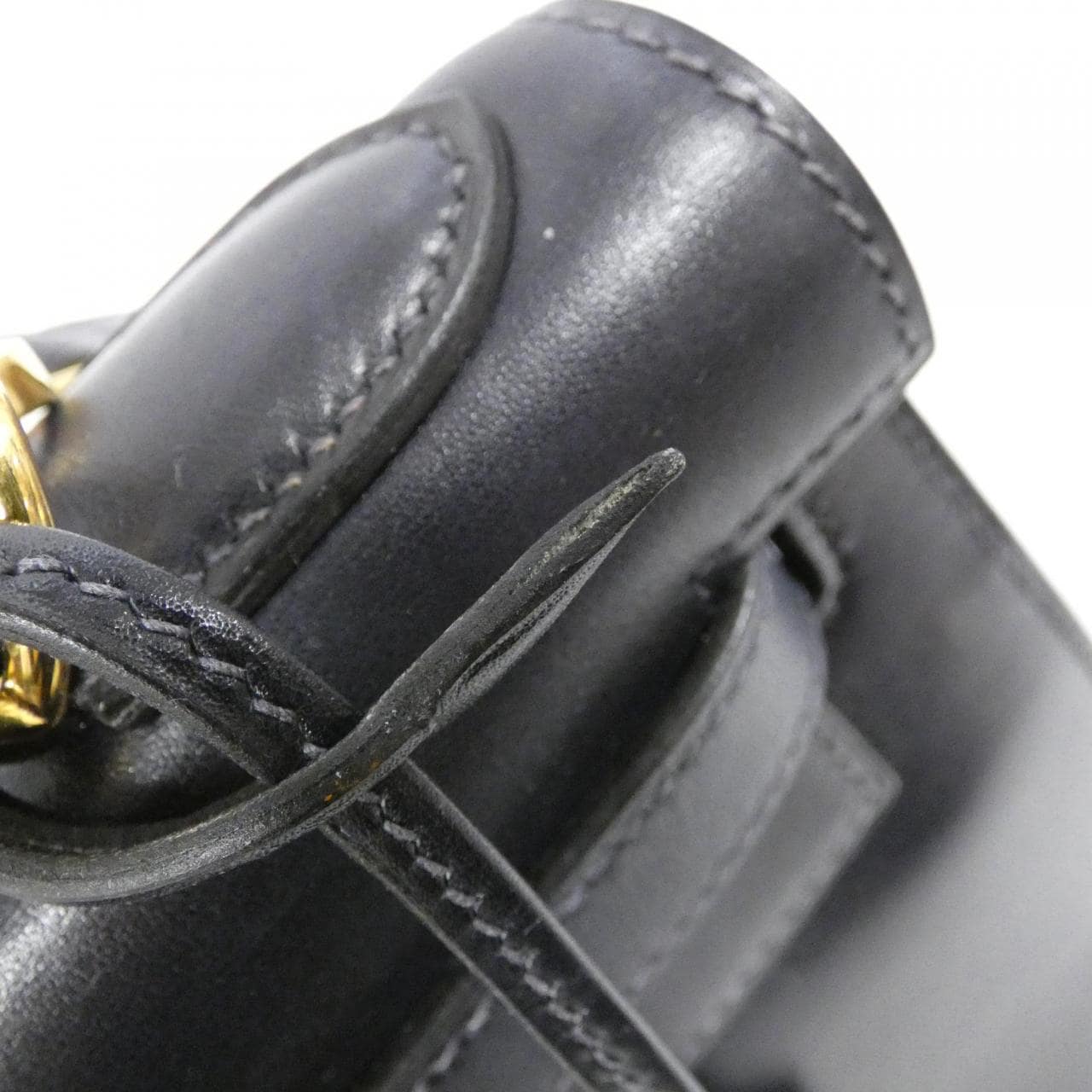 HERMES HERMÈS Kelly 001848CC Bag Box Calf Navy Box Calf Leather - Thumbnail 5