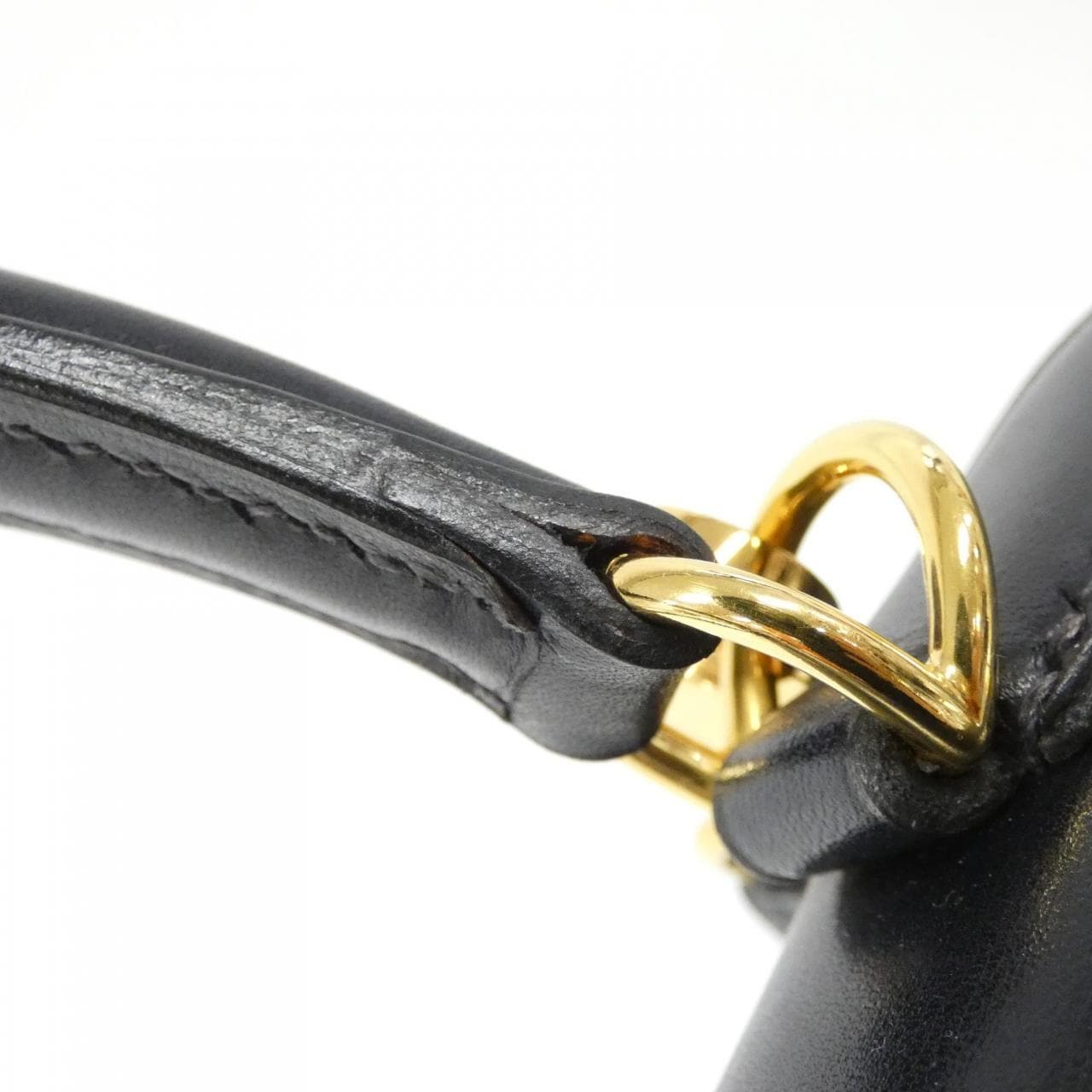 HERMES HERMÈS Kelly 001848CC Bag Box Calf Navy Box Calf Leather - Thumbnail 7