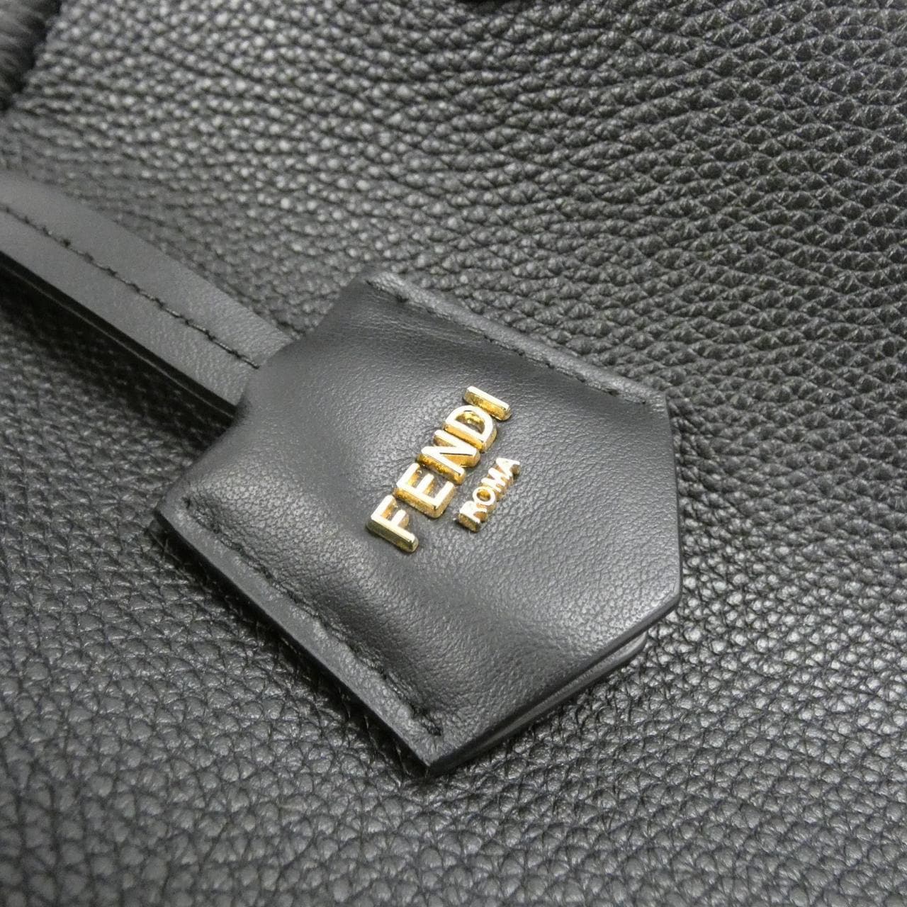 FENDI Sunshine Shopper 8BH414 APZA Shoulder Leather Black Leather - Thumbnail 4