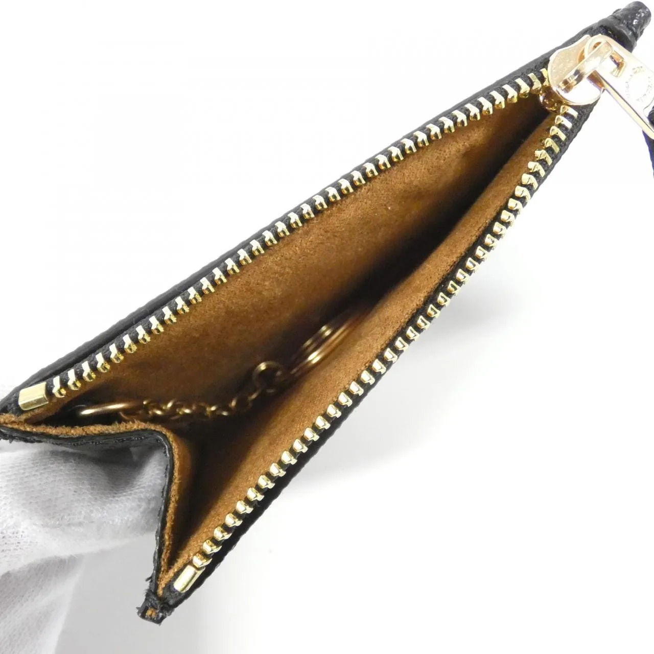 COACH 88250 Coin Case Leather 黑色 皮革 新品 - 縮圖 5