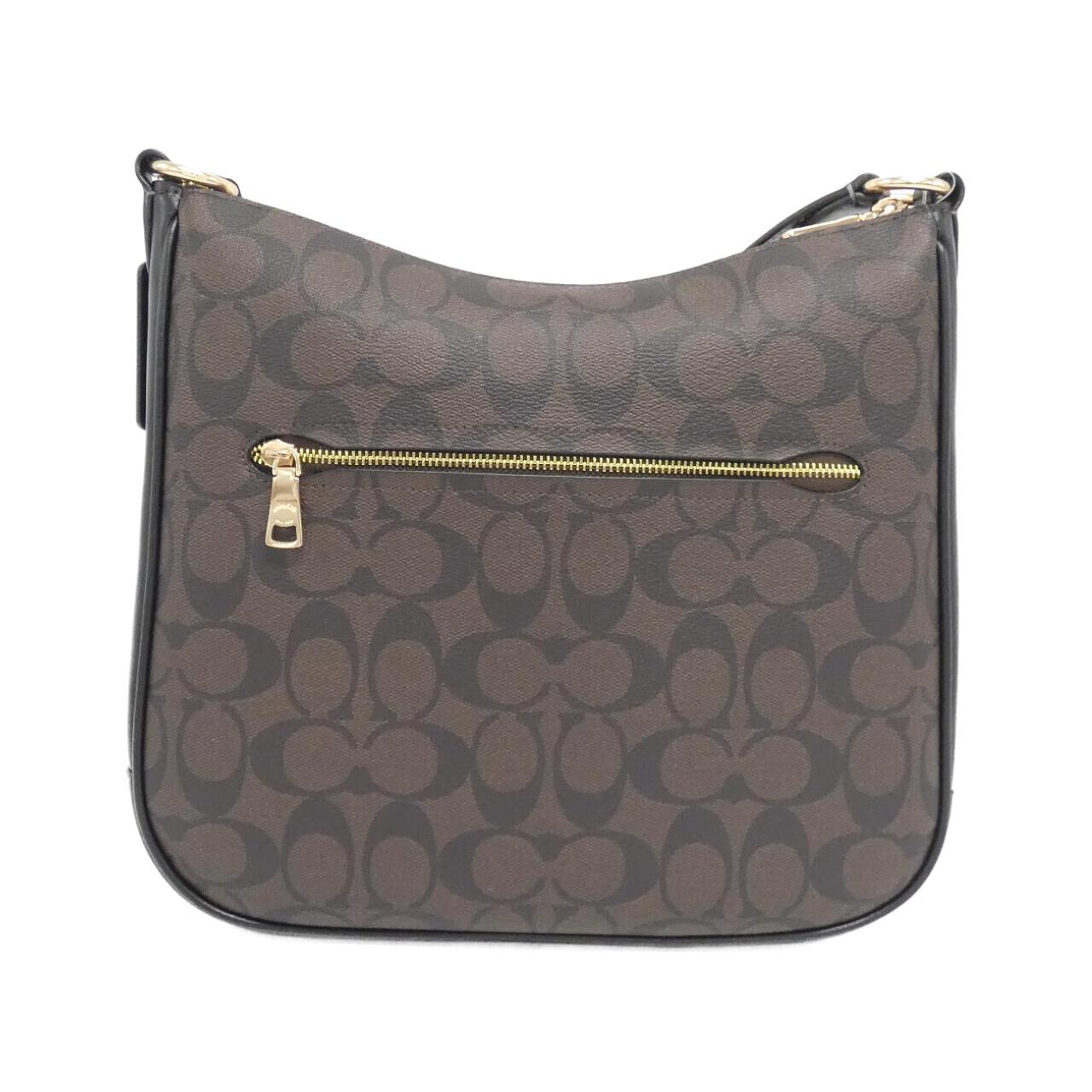 COACH CU959 Shoulder Bag Canvas 黑色 帆布 新品 - 縮圖 2