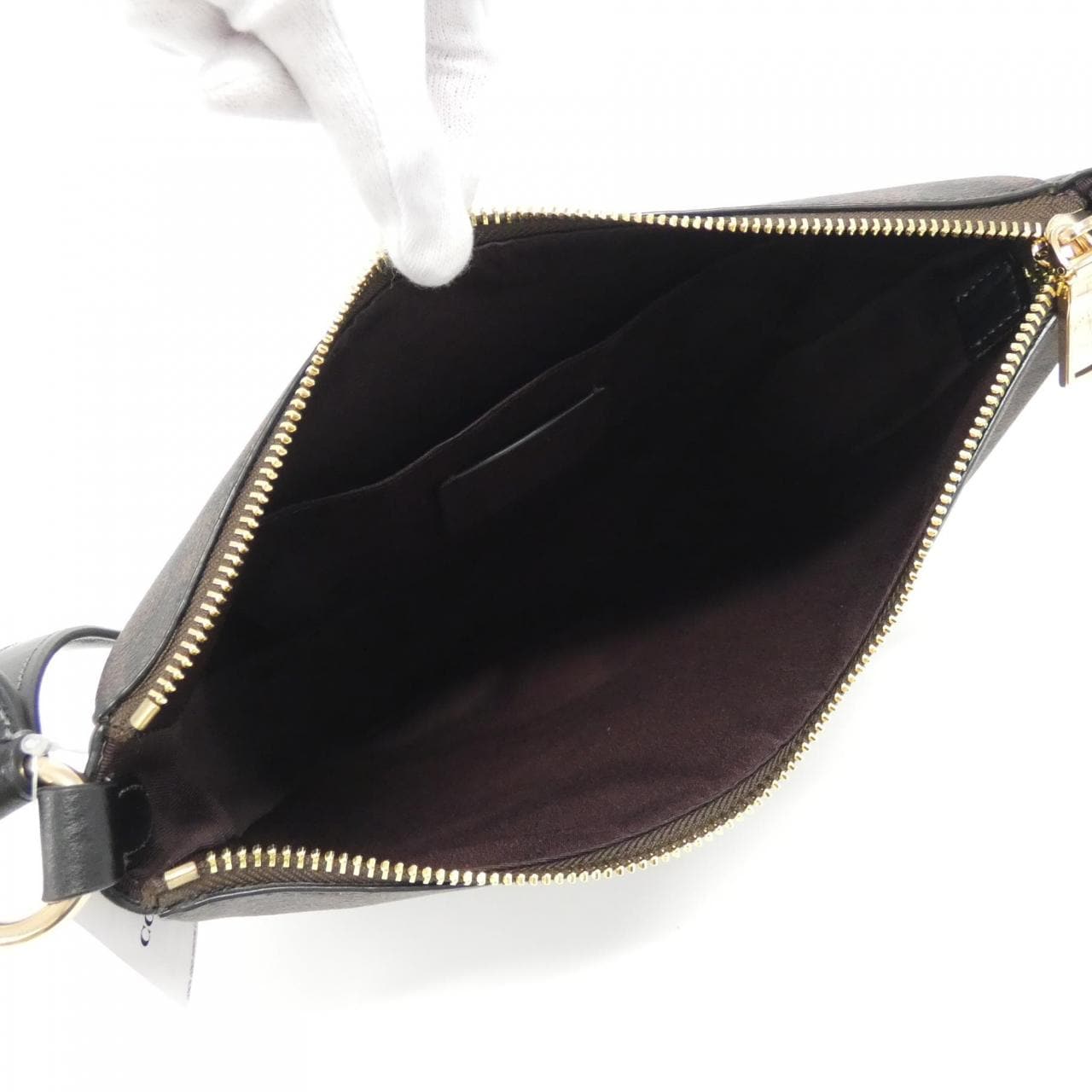 COACH CU959 Shoulder Bag Canvas 黑色 帆布 新品 - 縮圖 6