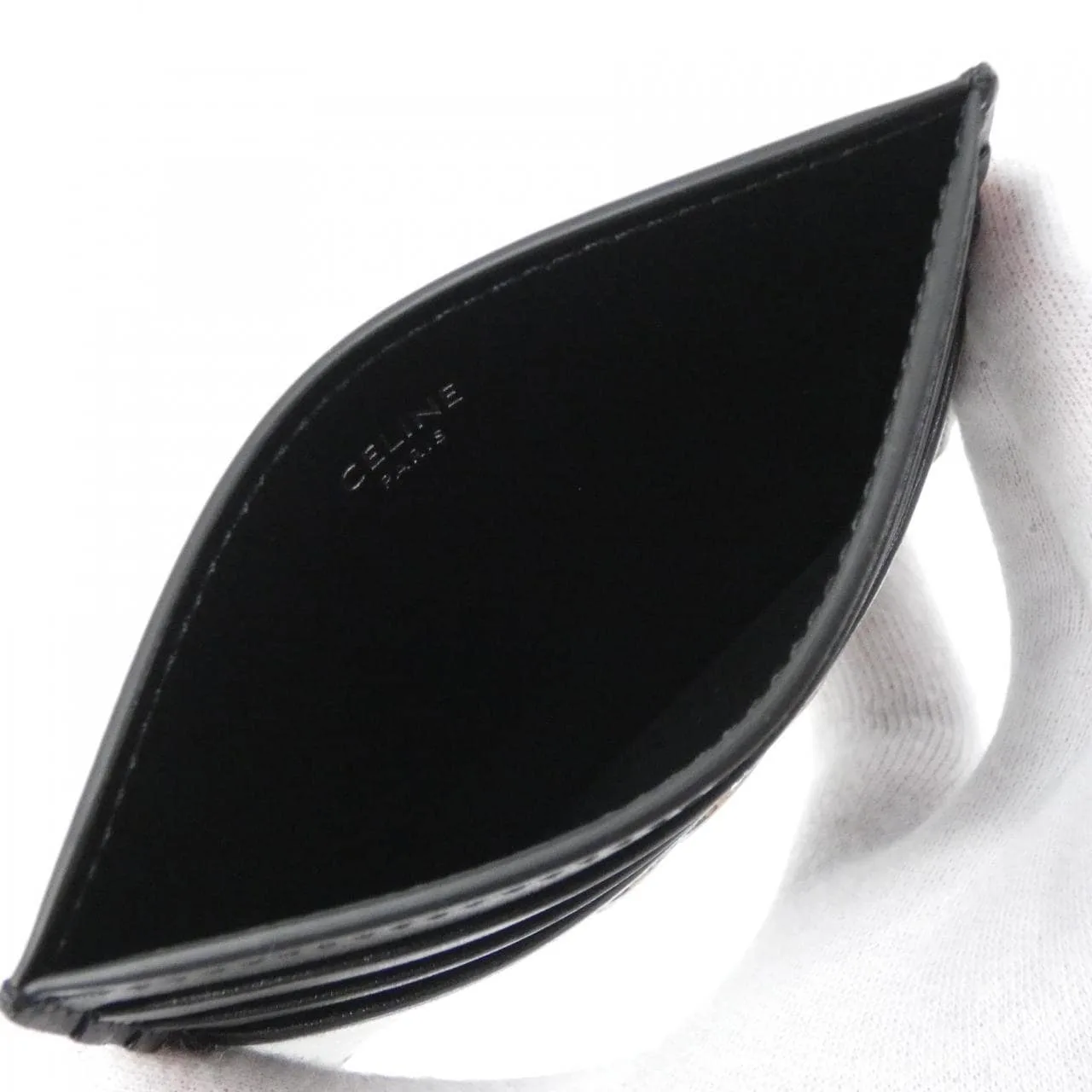 CELINE 10L833DPV Card Case 黑色 新品 - 縮圖 3