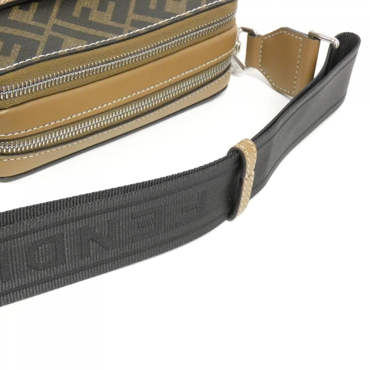 FENDI 7M0357 AFF2 Shoulder Canvas 黑色 帆布 新品 - 縮圖 5