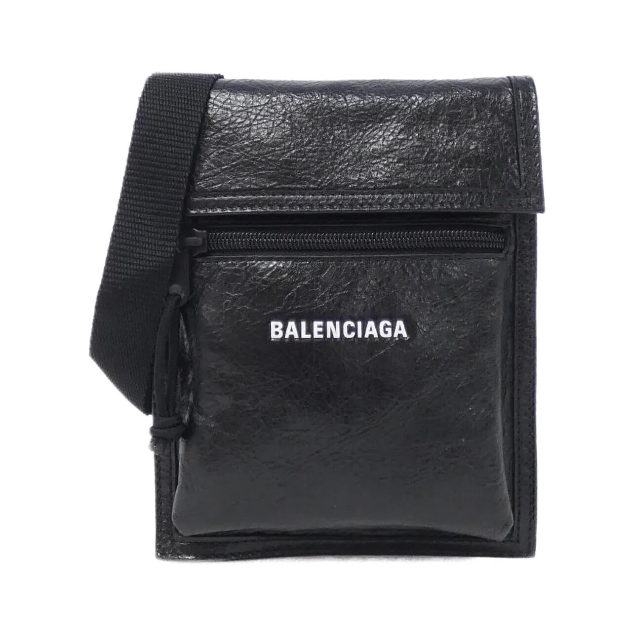 BALENCIAGA 655982 1VG7X Shoulder Lambskin Black