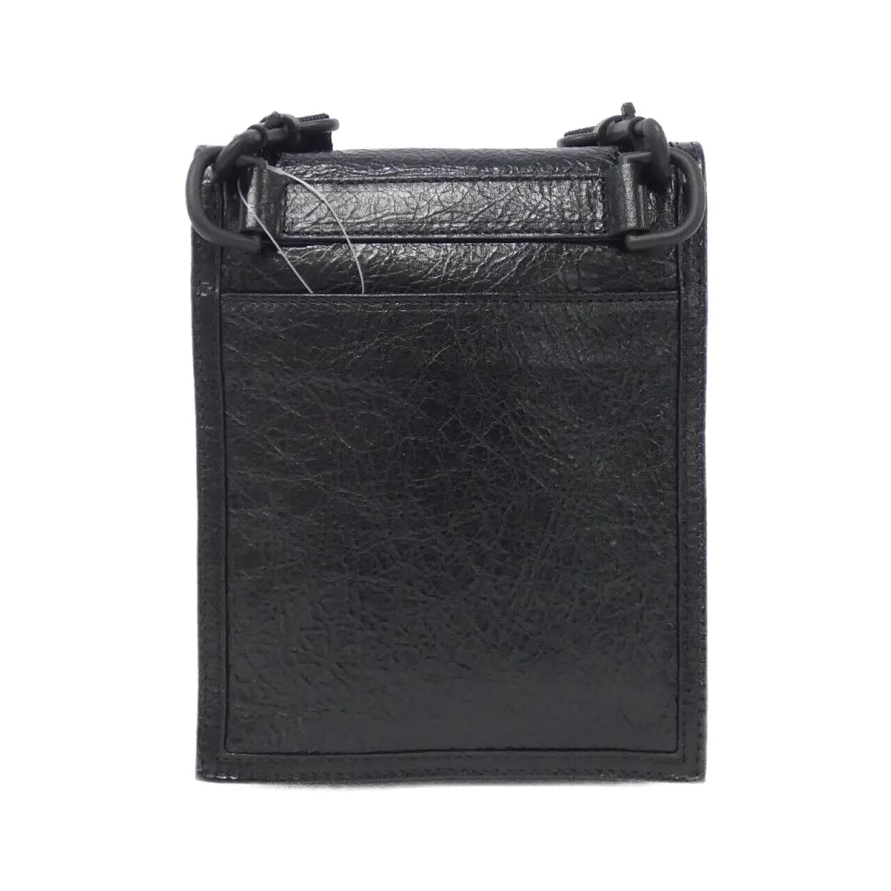 BALENCIAGA 655982 1VG7X Shoulder Lambskin Black Lambskin - Thumbnail 2