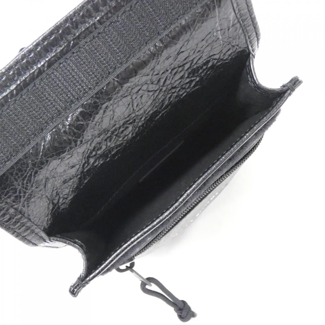 BALENCIAGA 655982 1VG7X Shoulder Lambskin Black Lambskin - Thumbnail 6