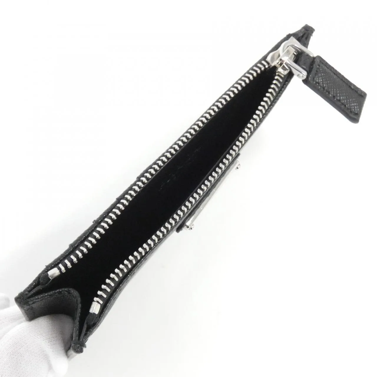 PRADA 2MC086 Coin Case 黑色 新品 - 縮圖 4