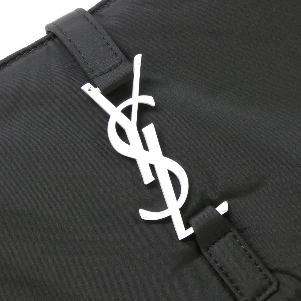 SAINT LAURENT 733294 FABI1 Shoulder Bag Nylon Black Nylon - Thumbnail 4