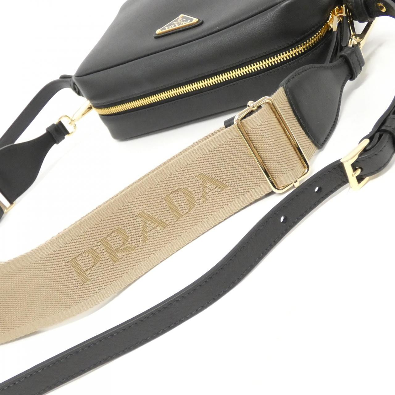 PRADA 1BH216 Shoulder Bag 黑色 新品 - 縮圖 5
