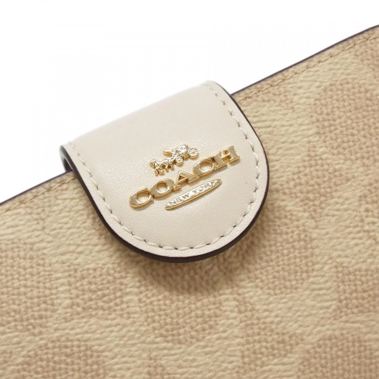 COACH CW786 Wallet Canvas Black Canvas New - Thumbnail 3