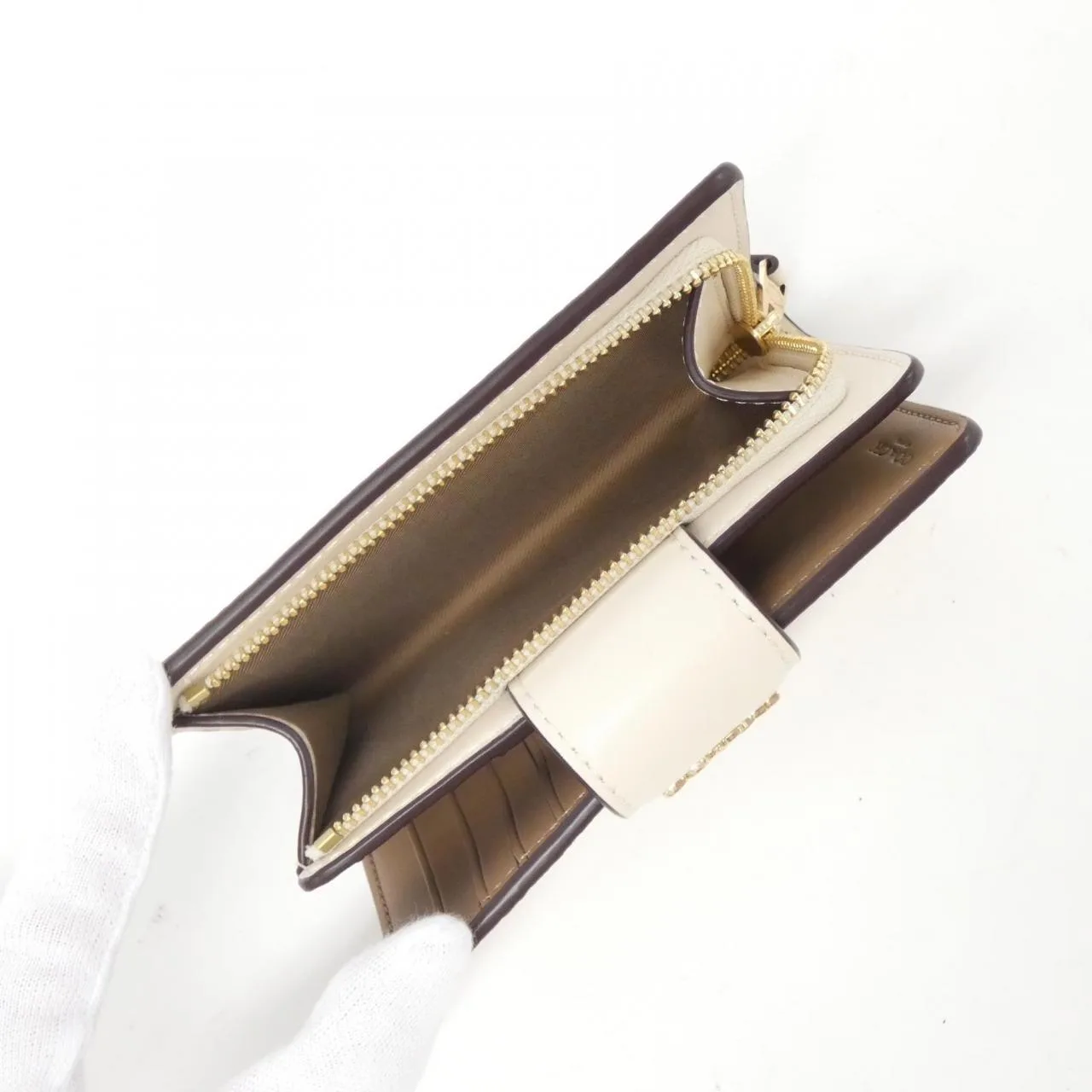 COACH CW786 Wallet Canvas Black Canvas New - Thumbnail 5