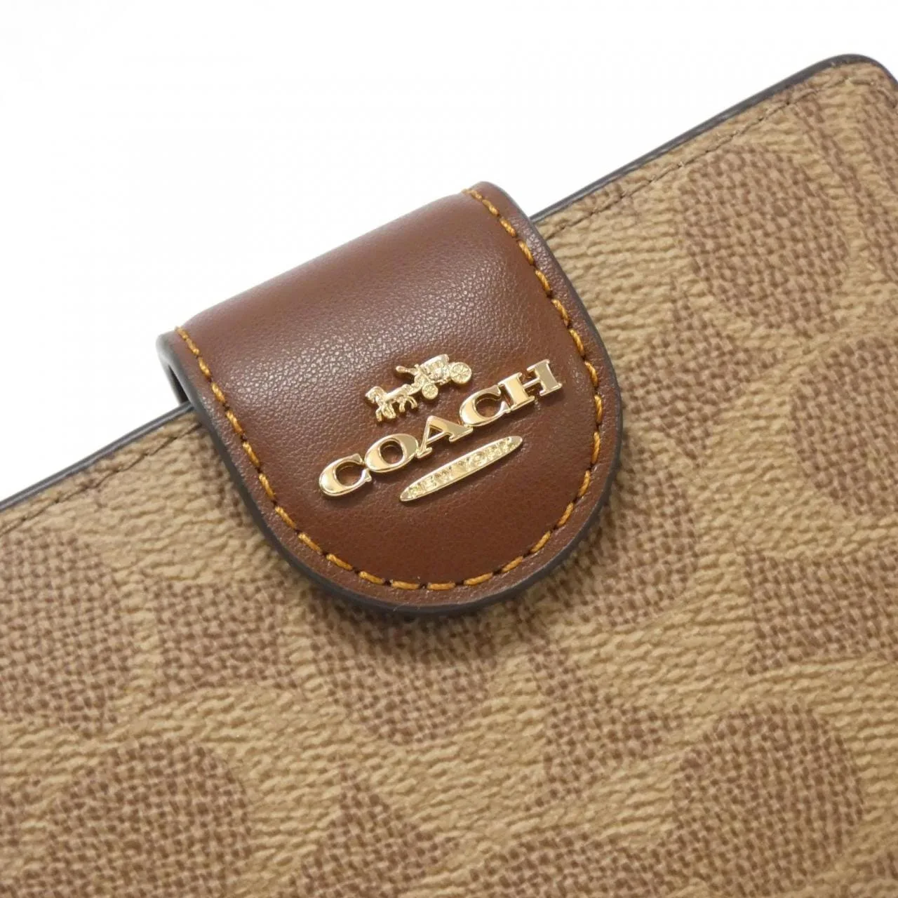 COACH CW786 Wallet Canvas Black Canvas New - Thumbnail 3