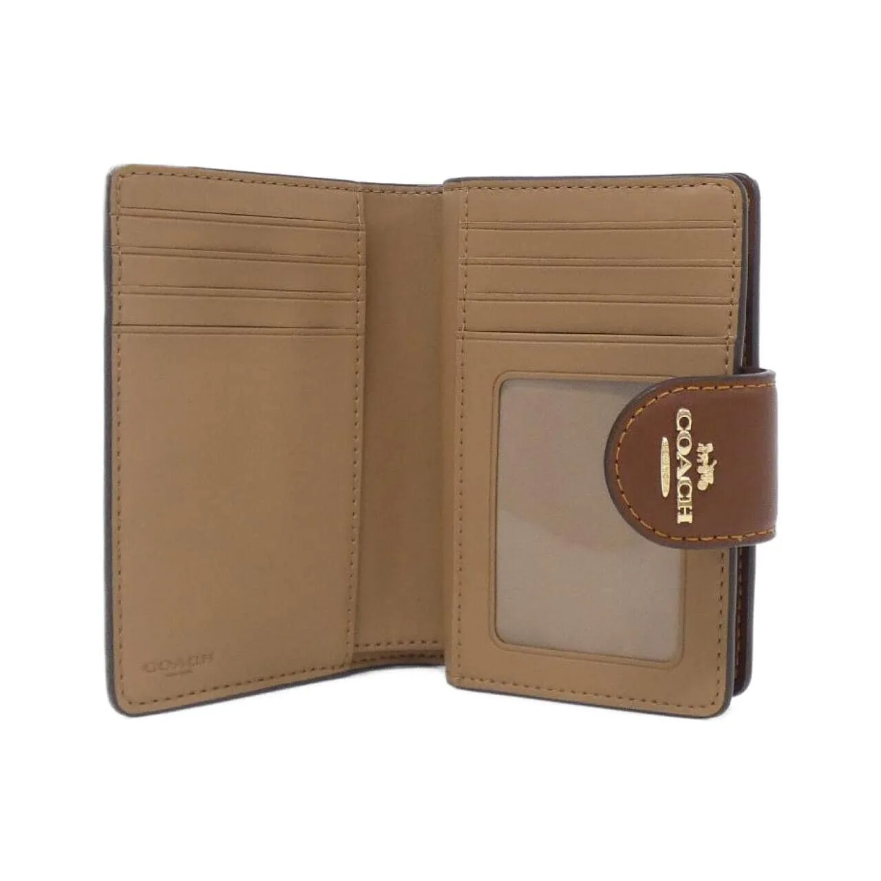 COACH CW786 Wallet Canvas Black Canvas New - Thumbnail 4