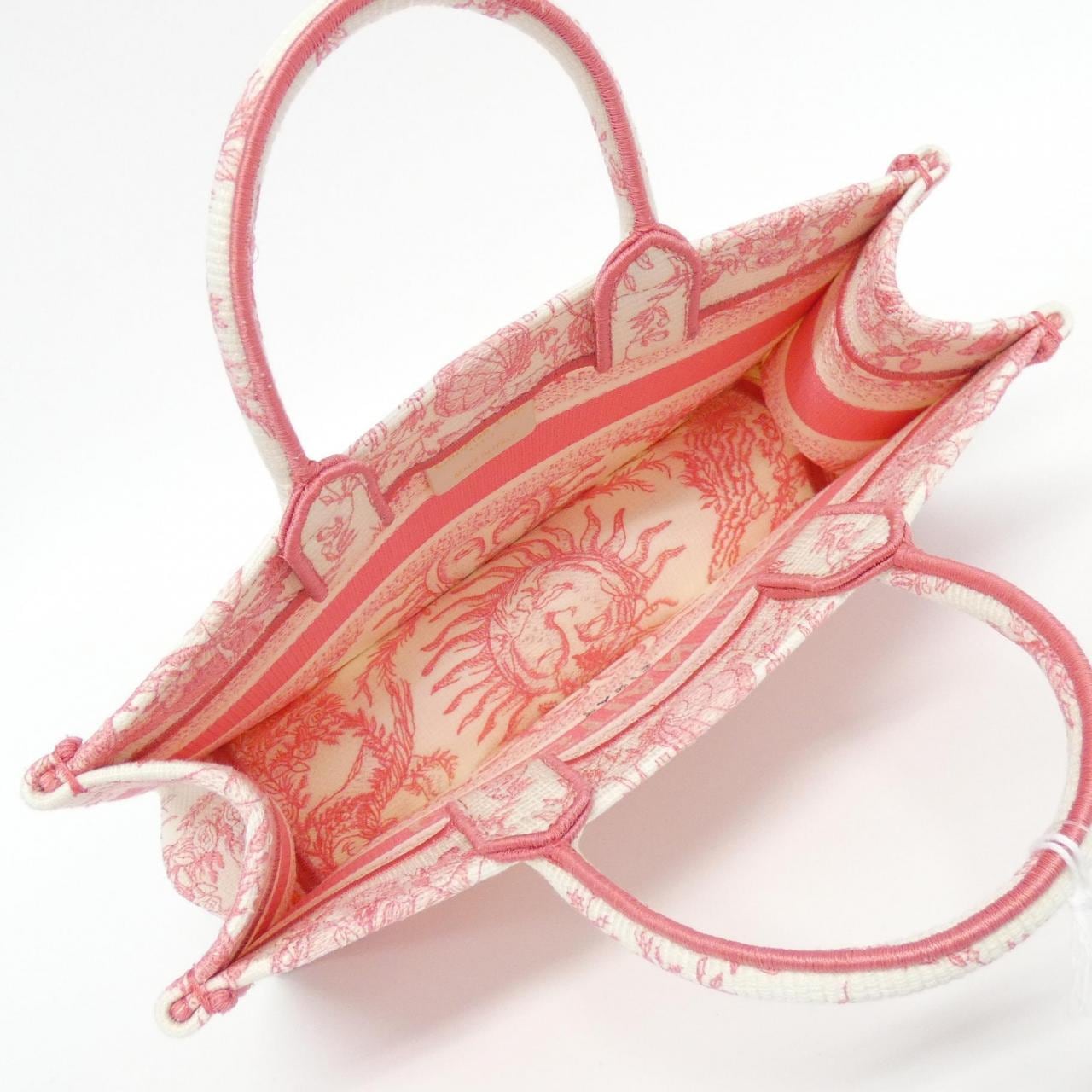 DIOR Book Tote M1255ZECQ Tote Canvas Black Canvas - Thumbnail 6