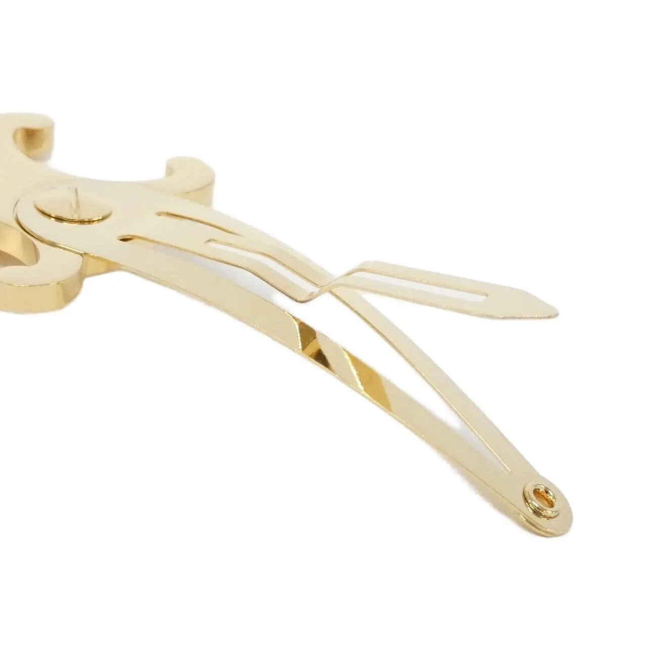 CELINE Triomphe 46Z656BSL Accessories 金色 新品 - 縮圖 4