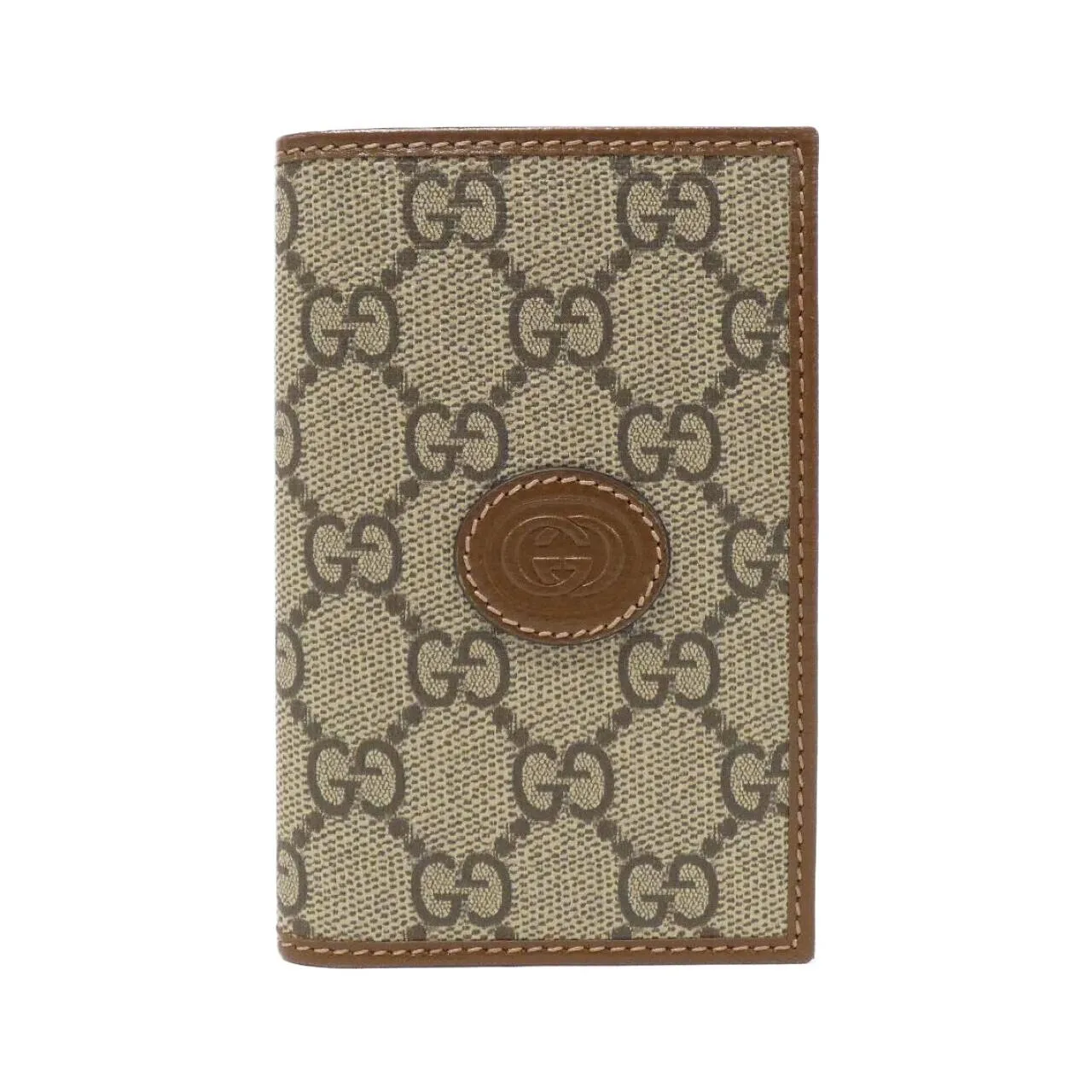 GUCCI 722601 92TCG Card Case Canvas Beige