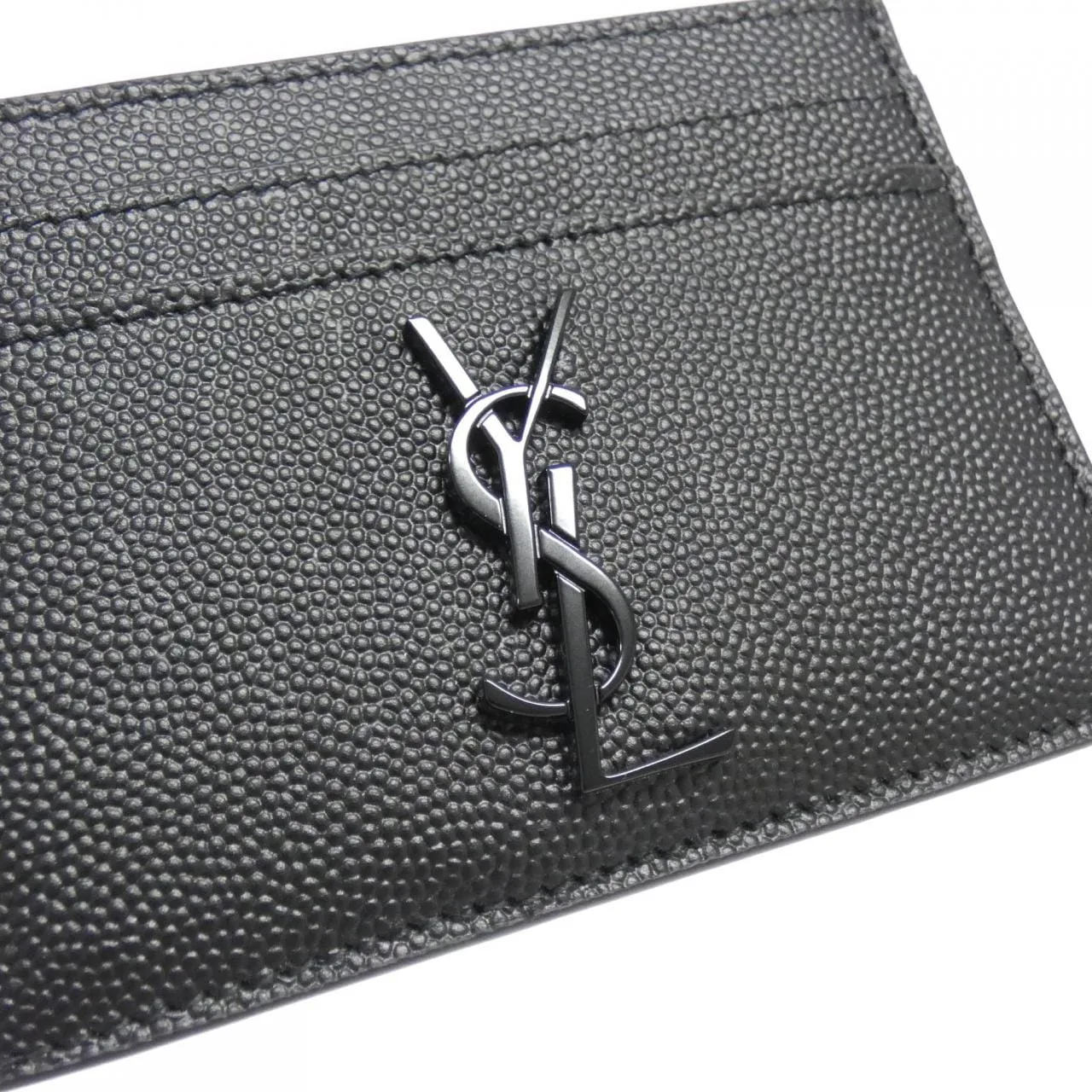 SAINT LAURENT 485631 BTY0U Card Case Black New - Thumbnail 3
