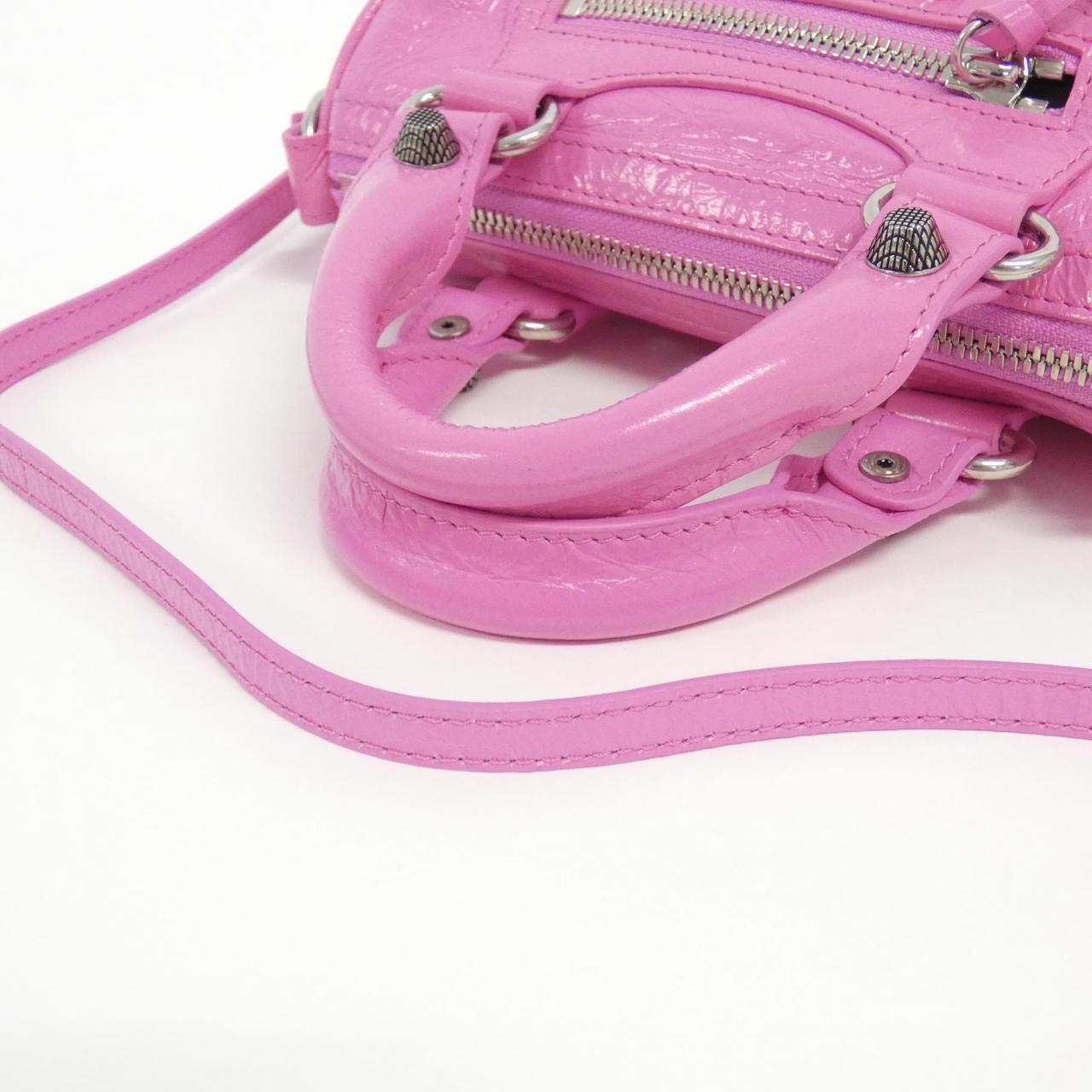 BALENCIAGA Le Cagole 792599 2AA6T Bag Leather Black Leather New - Thumbnail 4