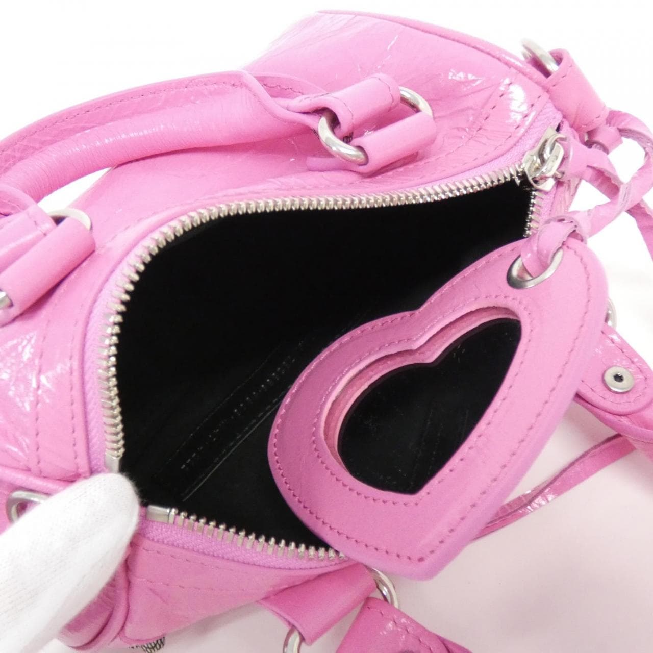 BALENCIAGA Le Cagole 792599 2AA6T Bag Leather Black Leather New - Thumbnail 5