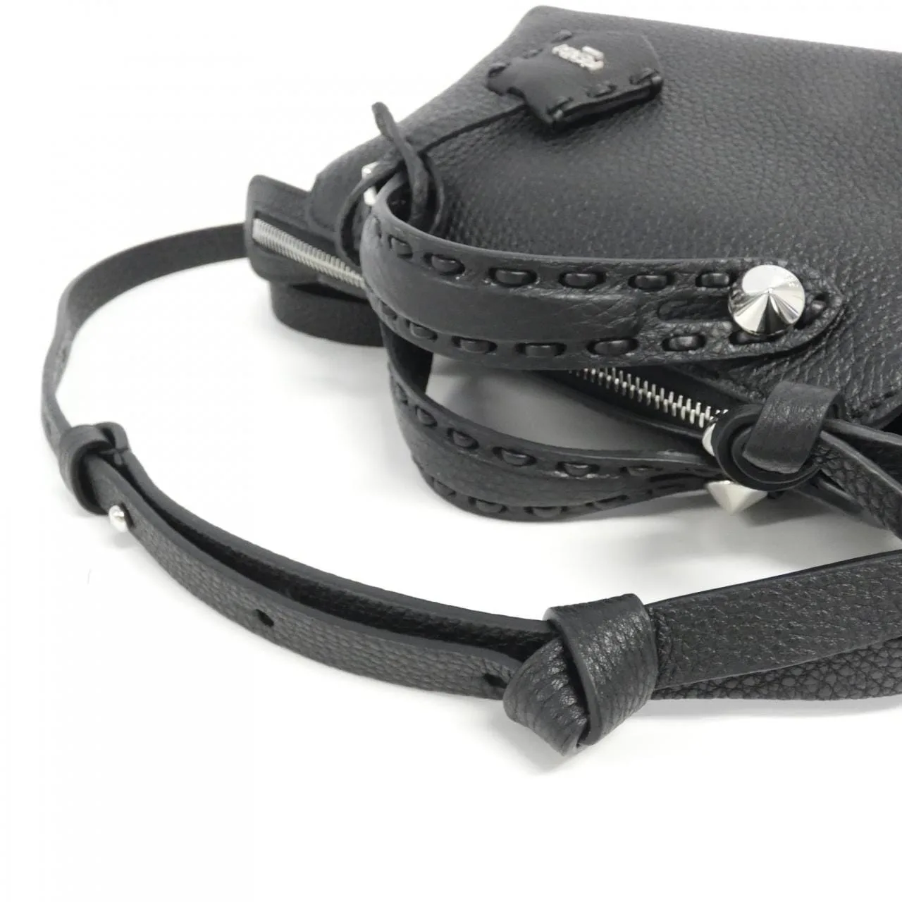 FENDI By The Way 8BS098 ASU2 Handbag 黑色 新品 - 縮圖 4