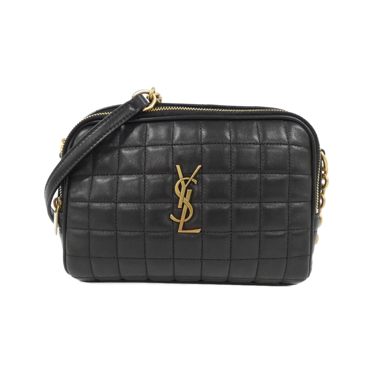 SAINT LAURENT 764809 AABVP Shoulder Bag Lambskin Black