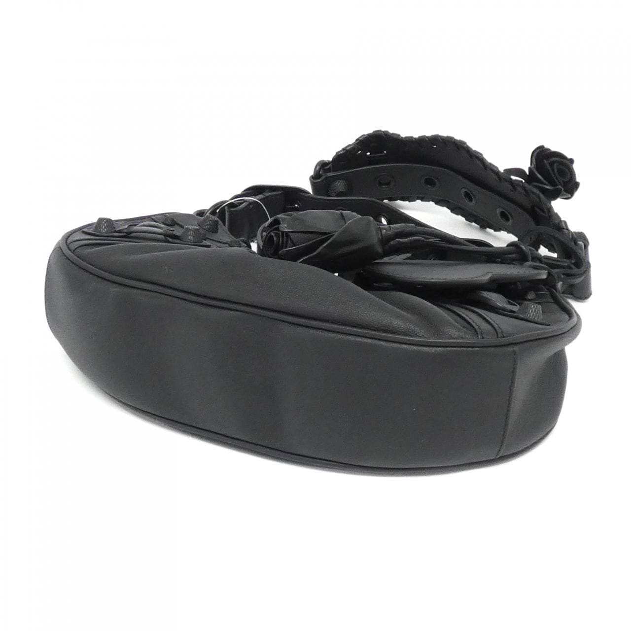 BALENCIAGA Le Cagole 671309 2AA6A Shoulder Bag Lambskin Black Lambskin - Thumbnail 3