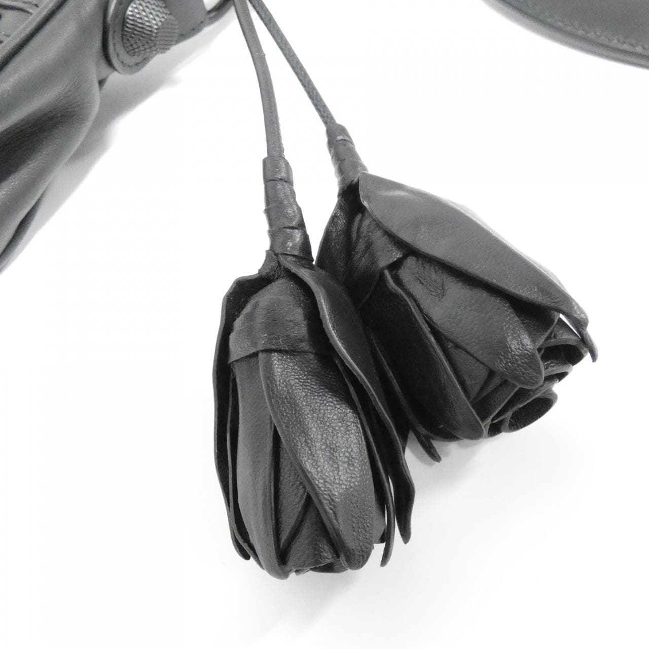 BALENCIAGA Le Cagole 671309 2AA6A Shoulder Bag Lambskin Black Lambskin - Thumbnail 4