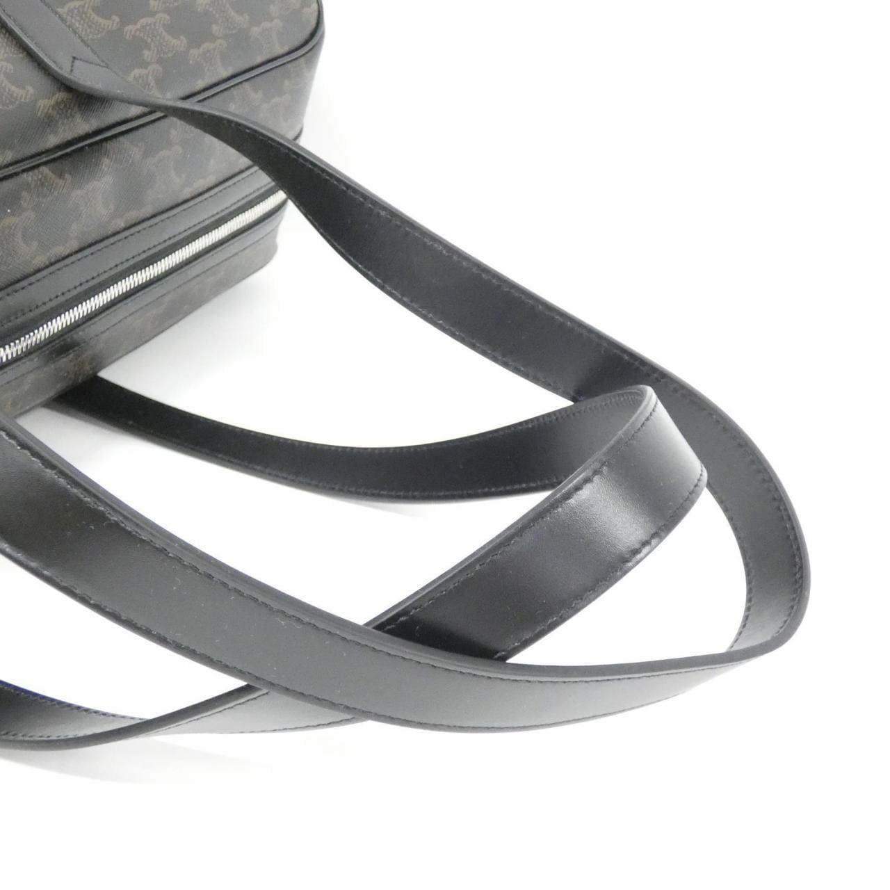 CELINE 113852BZK Shoulder Bag Canvas 黑色 帆布 新品 - 縮圖 4