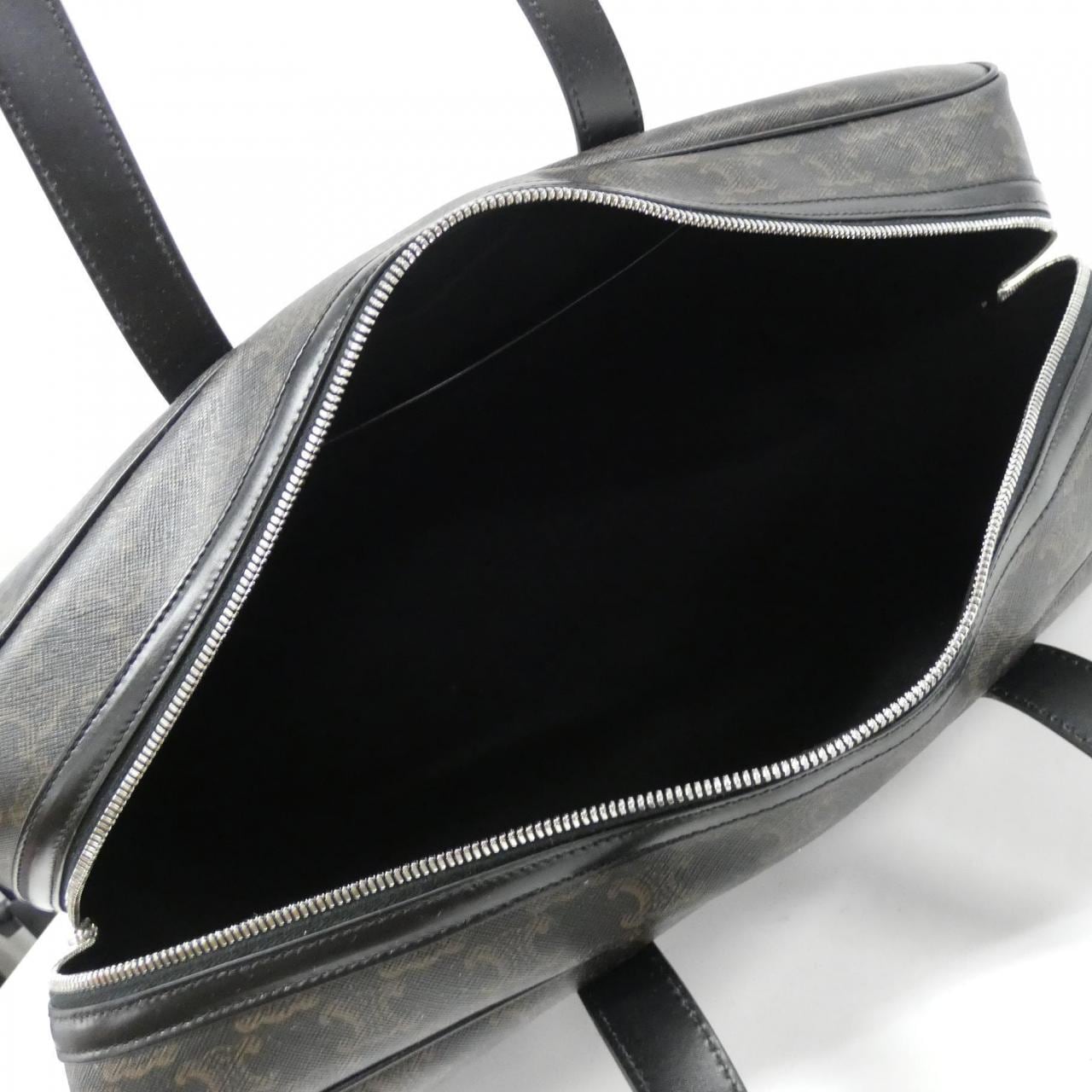 CELINE 113852BZK Shoulder Bag Canvas 黑色 帆布 新品 - 縮圖 5