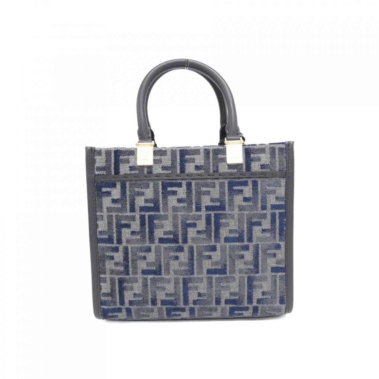 FENDI Sunshine Shopper 8BH394 ASU0 Handbag Canvas 黑色 帆布 新品 - 縮圖 2