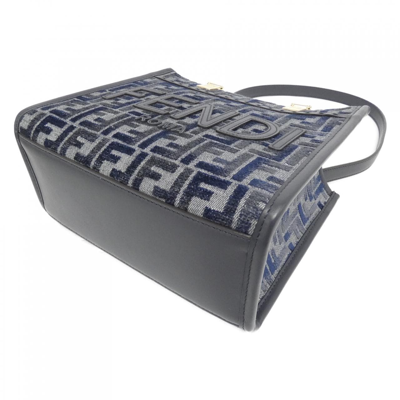 FENDI Sunshine Shopper 8BH394 ASU0 Handbag Canvas 黑色 帆布 新品 - 縮圖 3