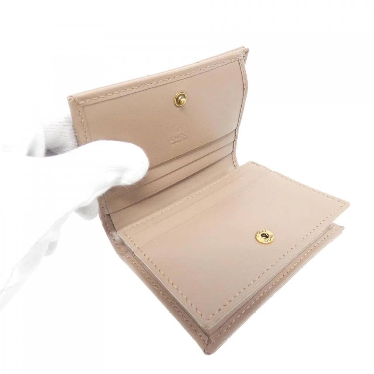 GUCCI 466492 DTD1T Wallet Leather Black Leather New - Thumbnail 3