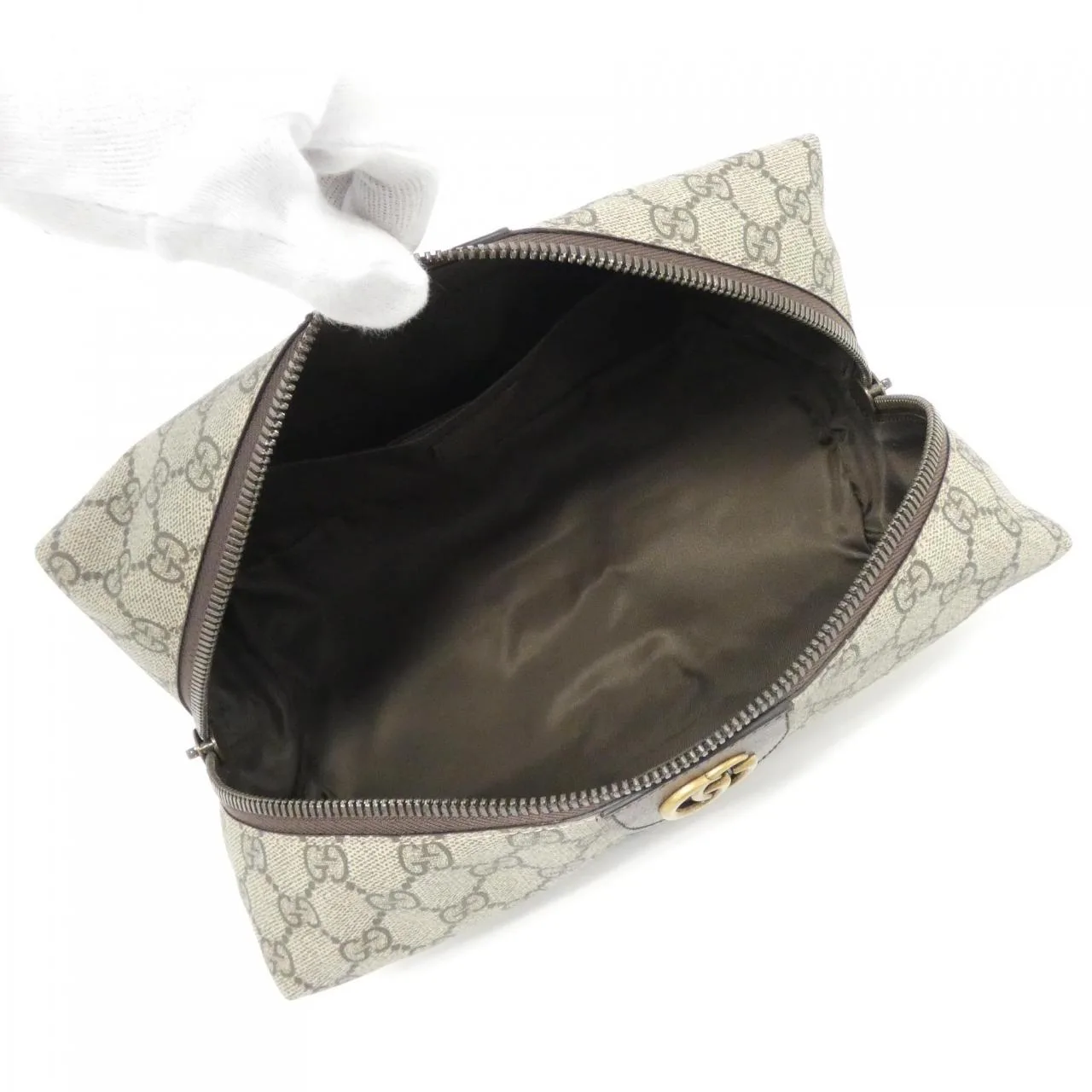 GUCCI 572767 9IK3T Pouch Canvas Black Canvas New - Thumbnail 5