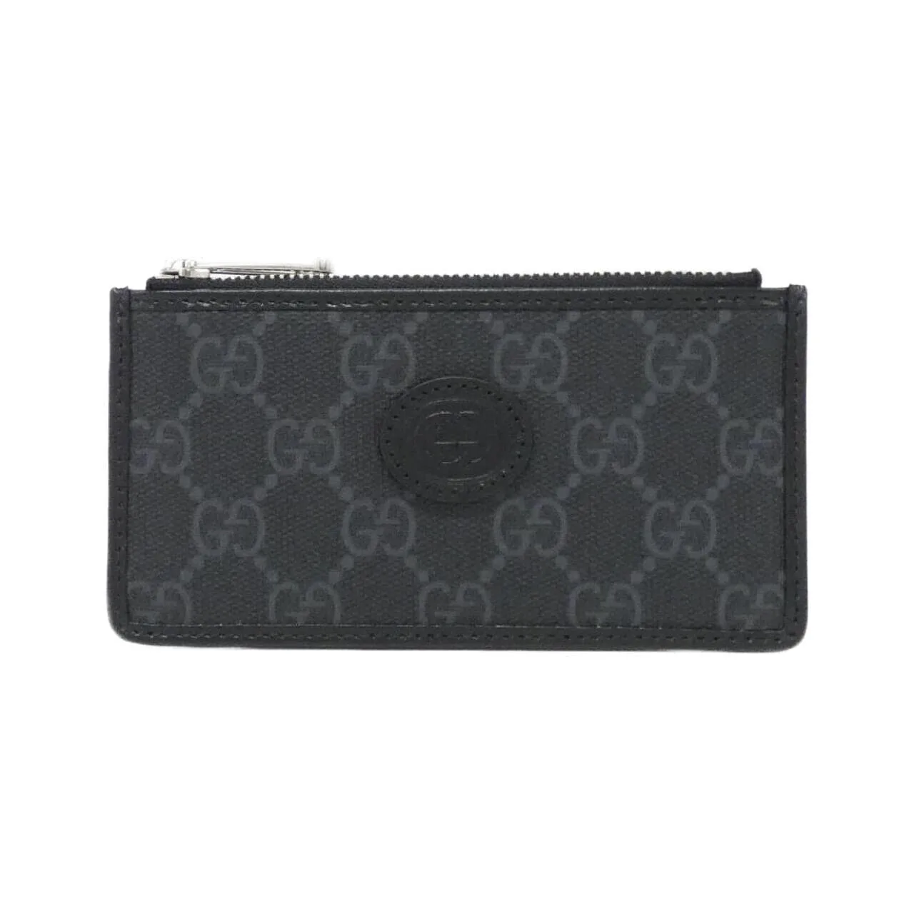 GUCCI 697717 92TCF Coin Case Canvas Black