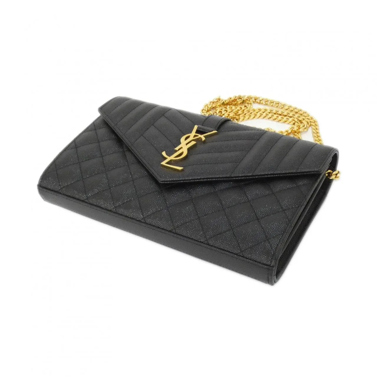 SAINT LAURENT Loulou 620280 BOW91 Wallet Black New - Thumbnail 3