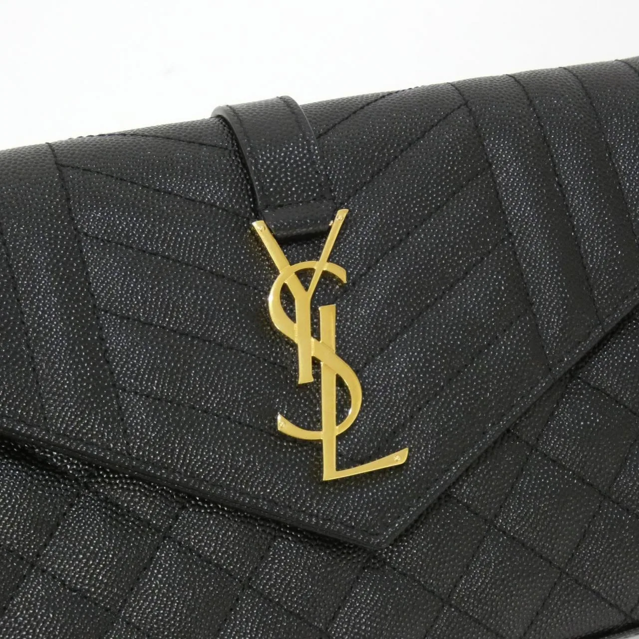 SAINT LAURENT Loulou 620280 BOW91 Wallet Black New - Thumbnail 4