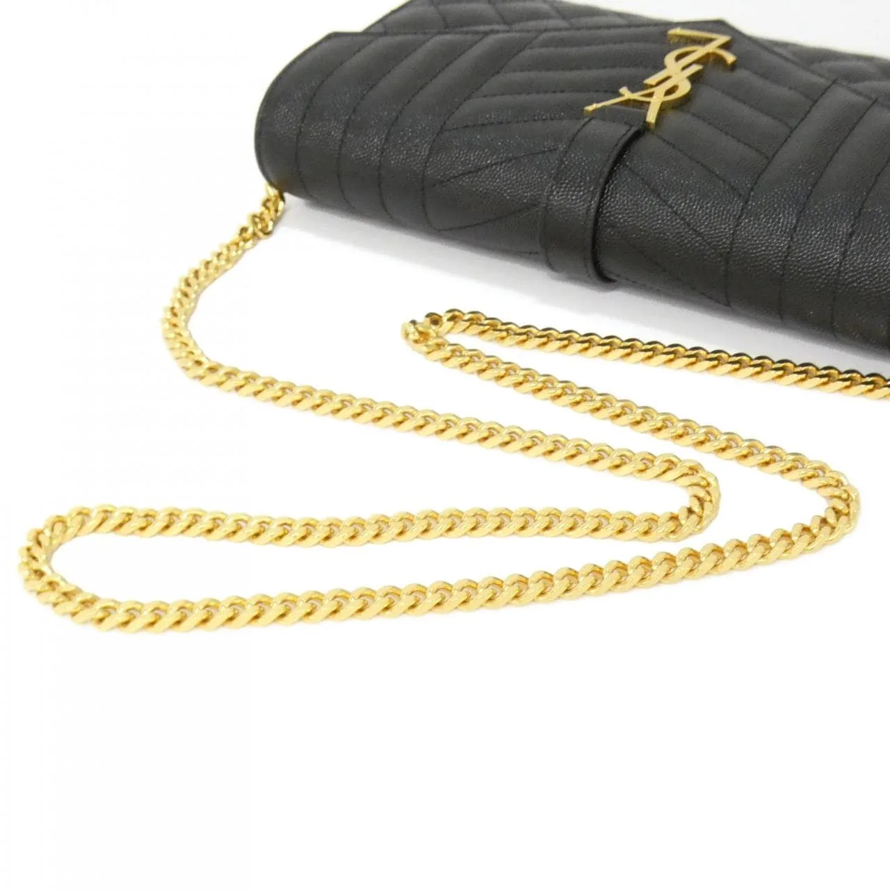 SAINT LAURENT Loulou 620280 BOW91 Wallet Black New - Thumbnail 5