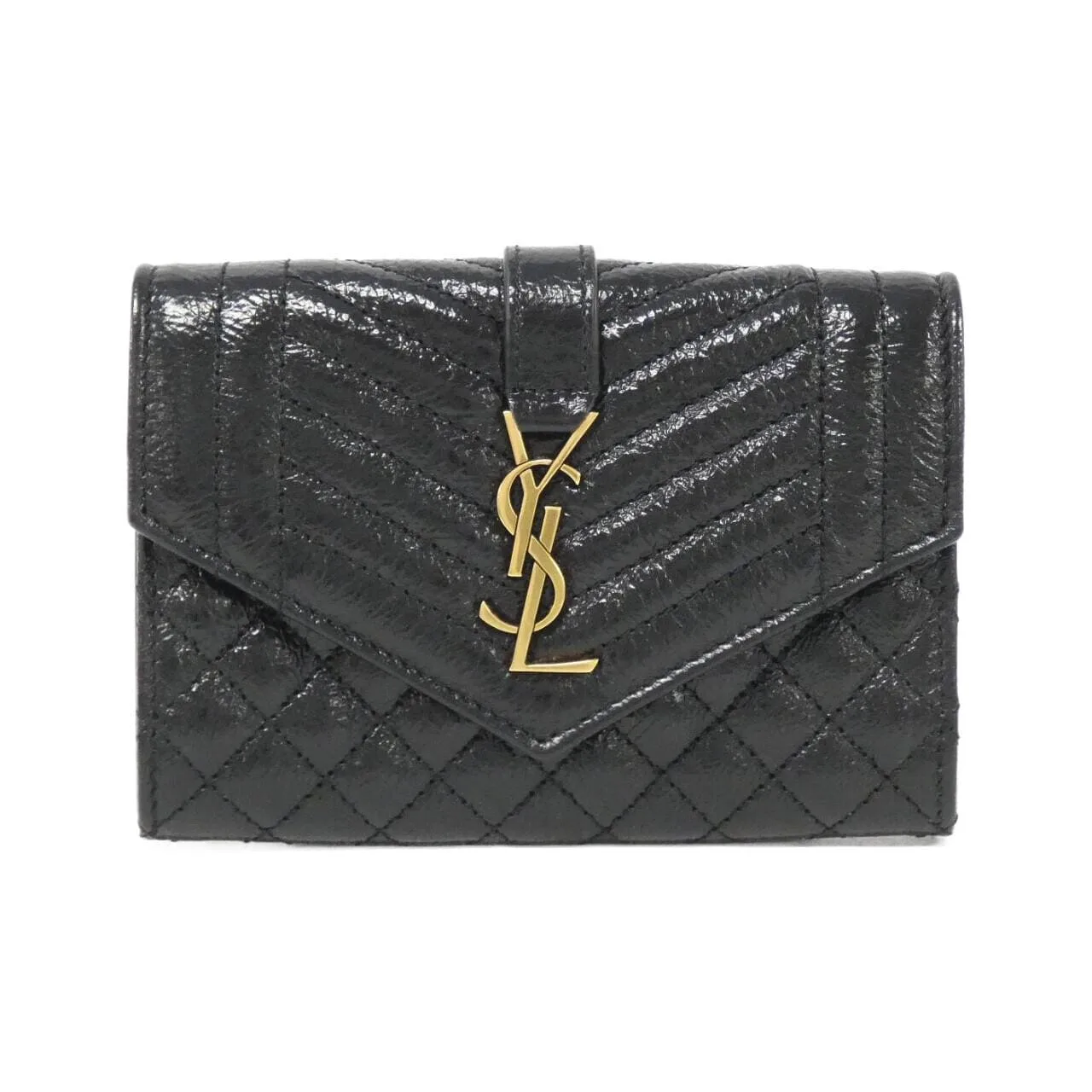 SAINT LAURENT 651026 AAC9A Coin Case Black