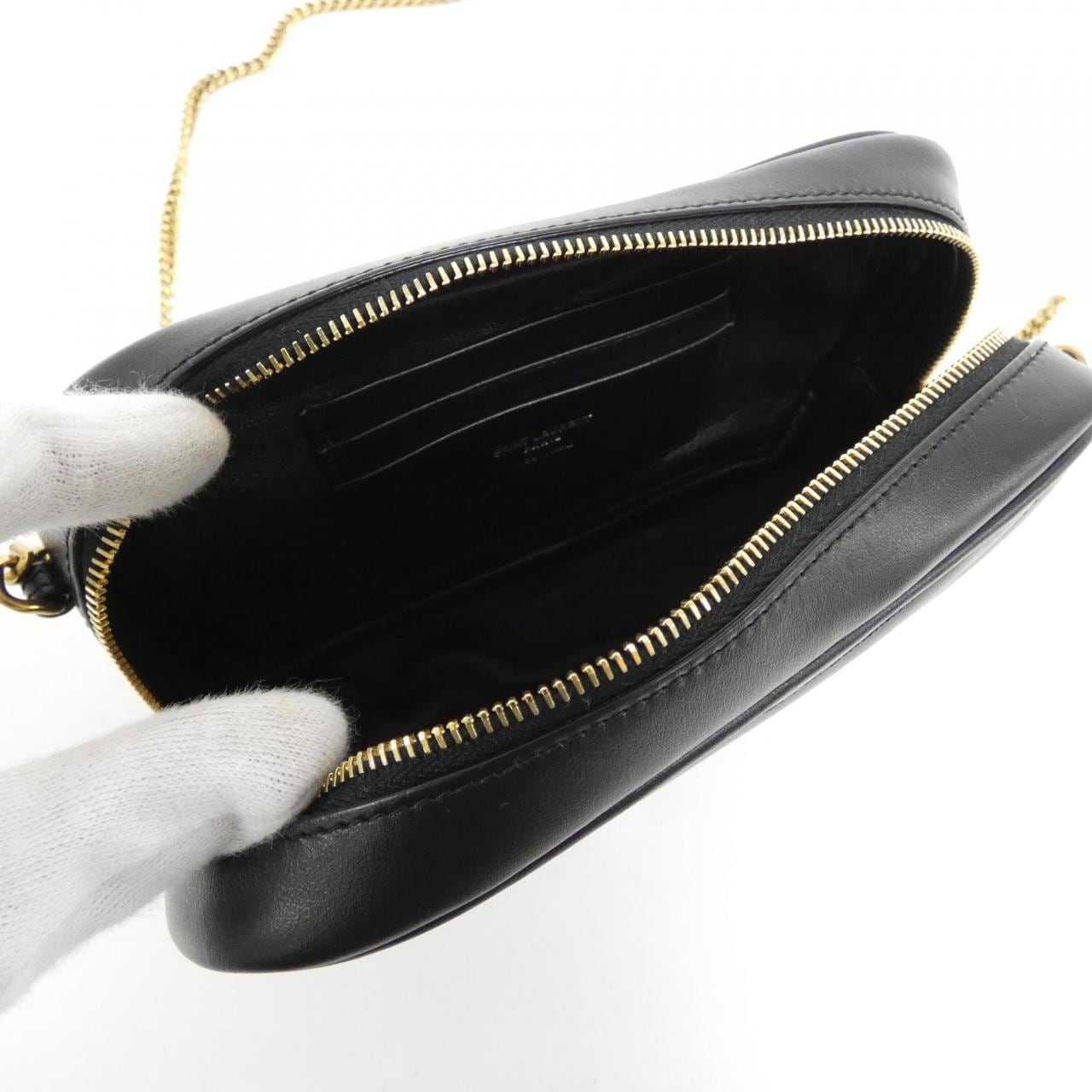 SAINT LAURENT 748849 DV707 Shoulder Bag Leather Black Leather New - Thumbnail 6