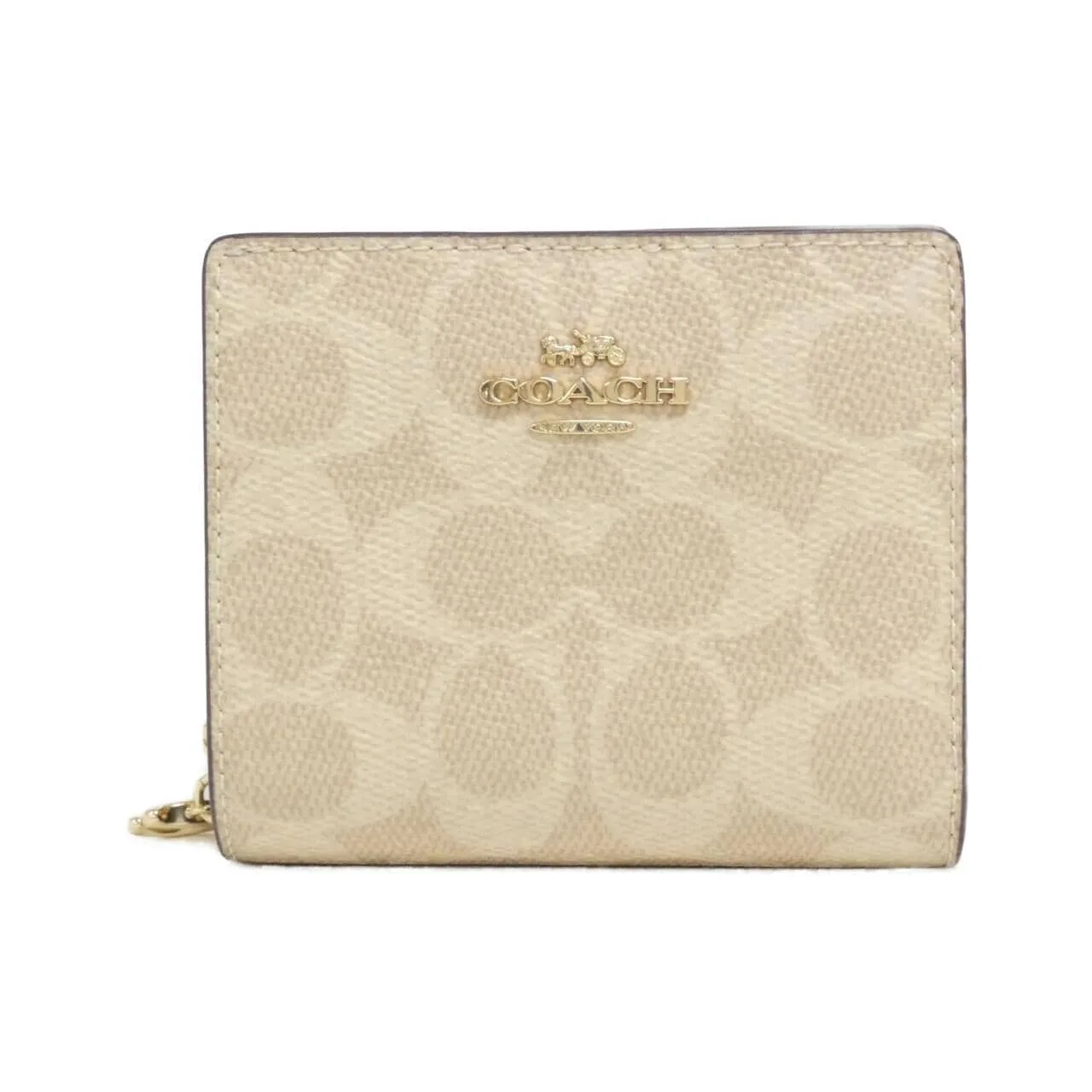 COACH CW789 銀包 帆布 黑色