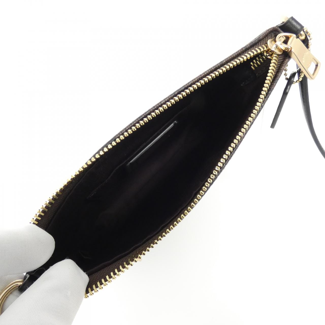 COACH CW325 Shoulder Bag Canvas Black Canvas - Thumbnail 6