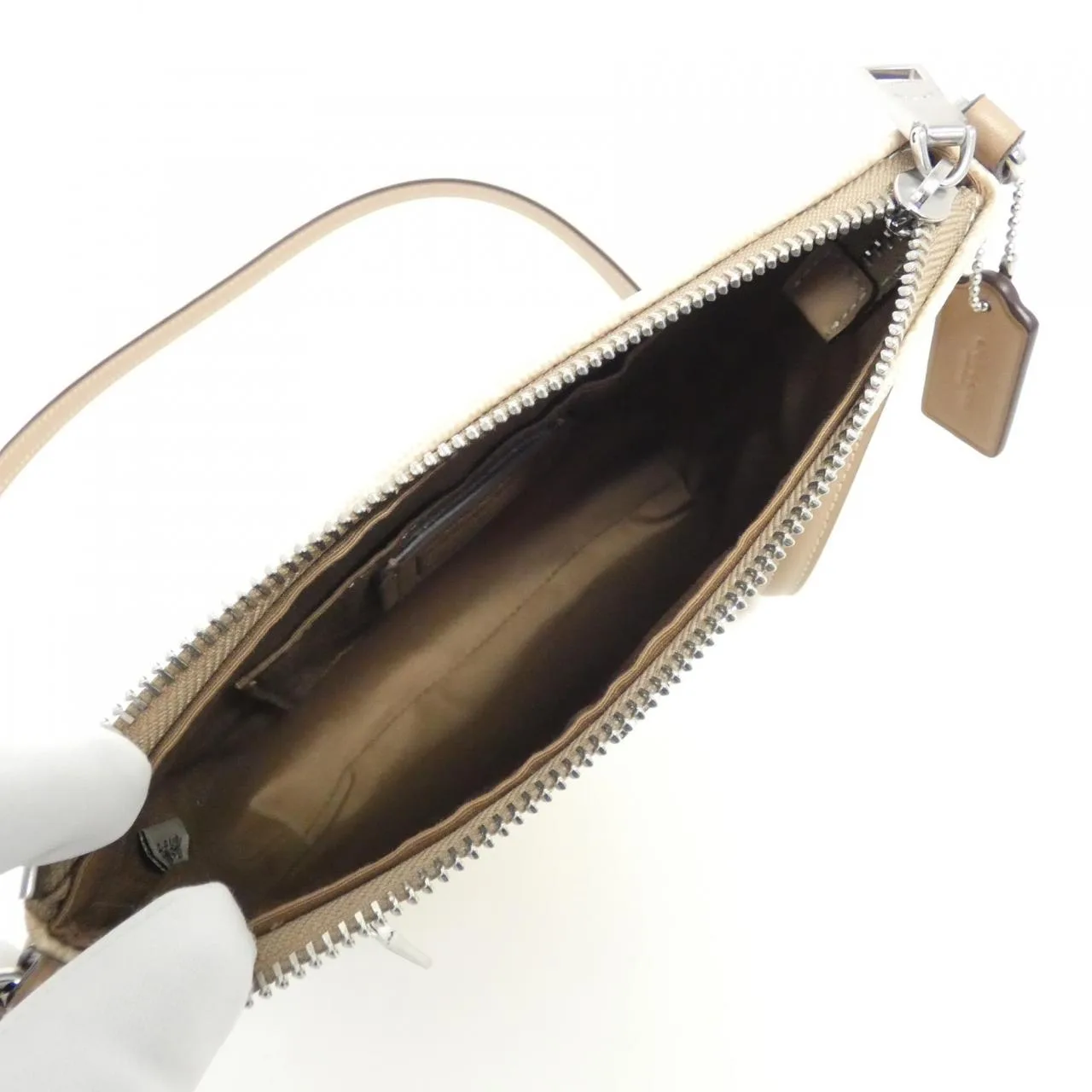 COACH CW325 Shoulder Canvas Black Canvas New - Thumbnail 6