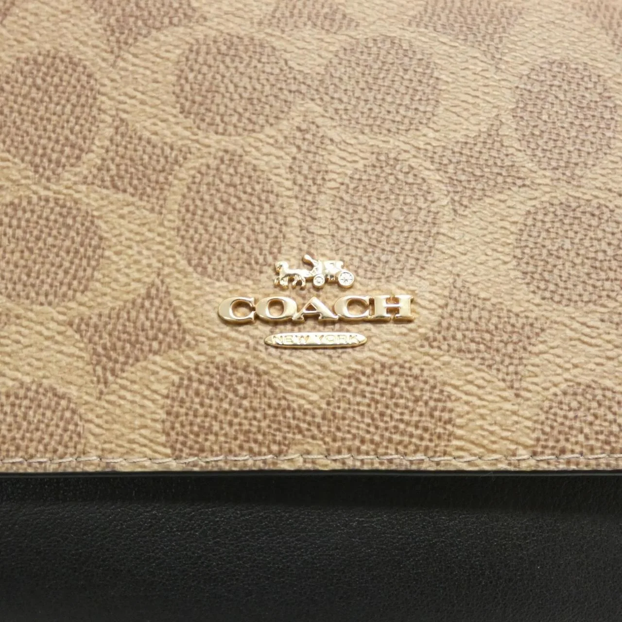 COACH CW206 Shoulder Canvas Black Canvas - Thumbnail 4
