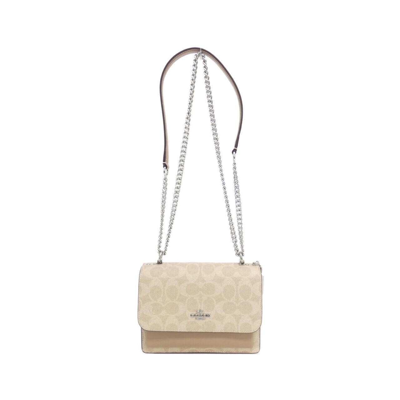 COACH CW206 Shoulder Bag Canvas Black