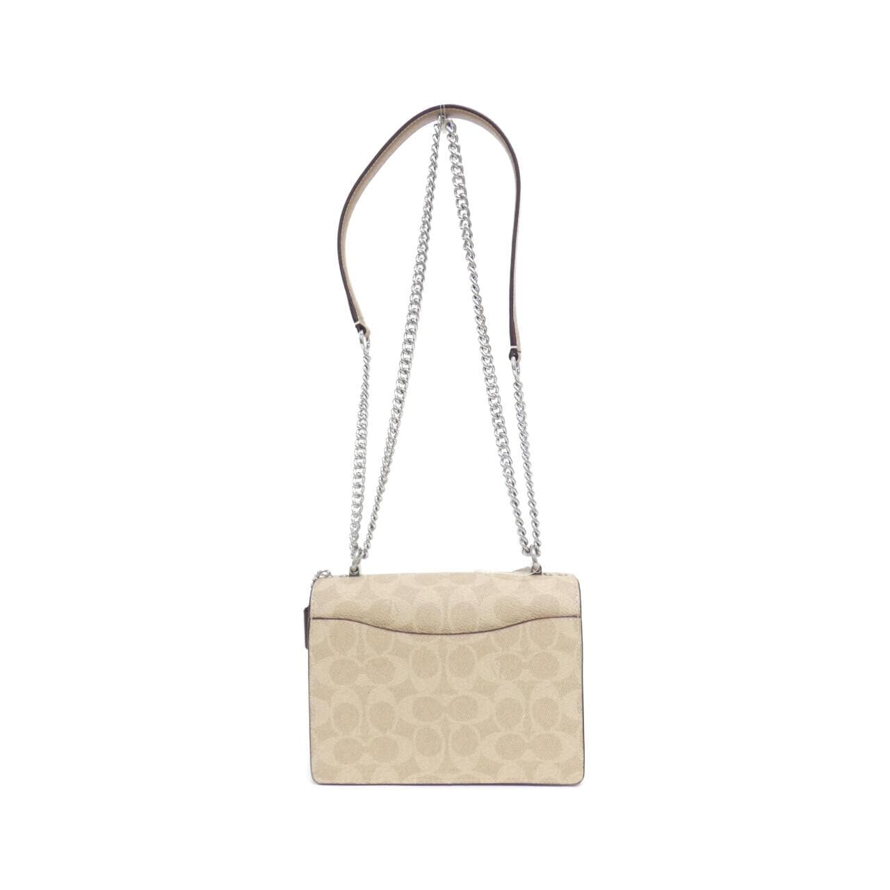 COACH CW206 Shoulder Bag Canvas Black Canvas - Thumbnail 2