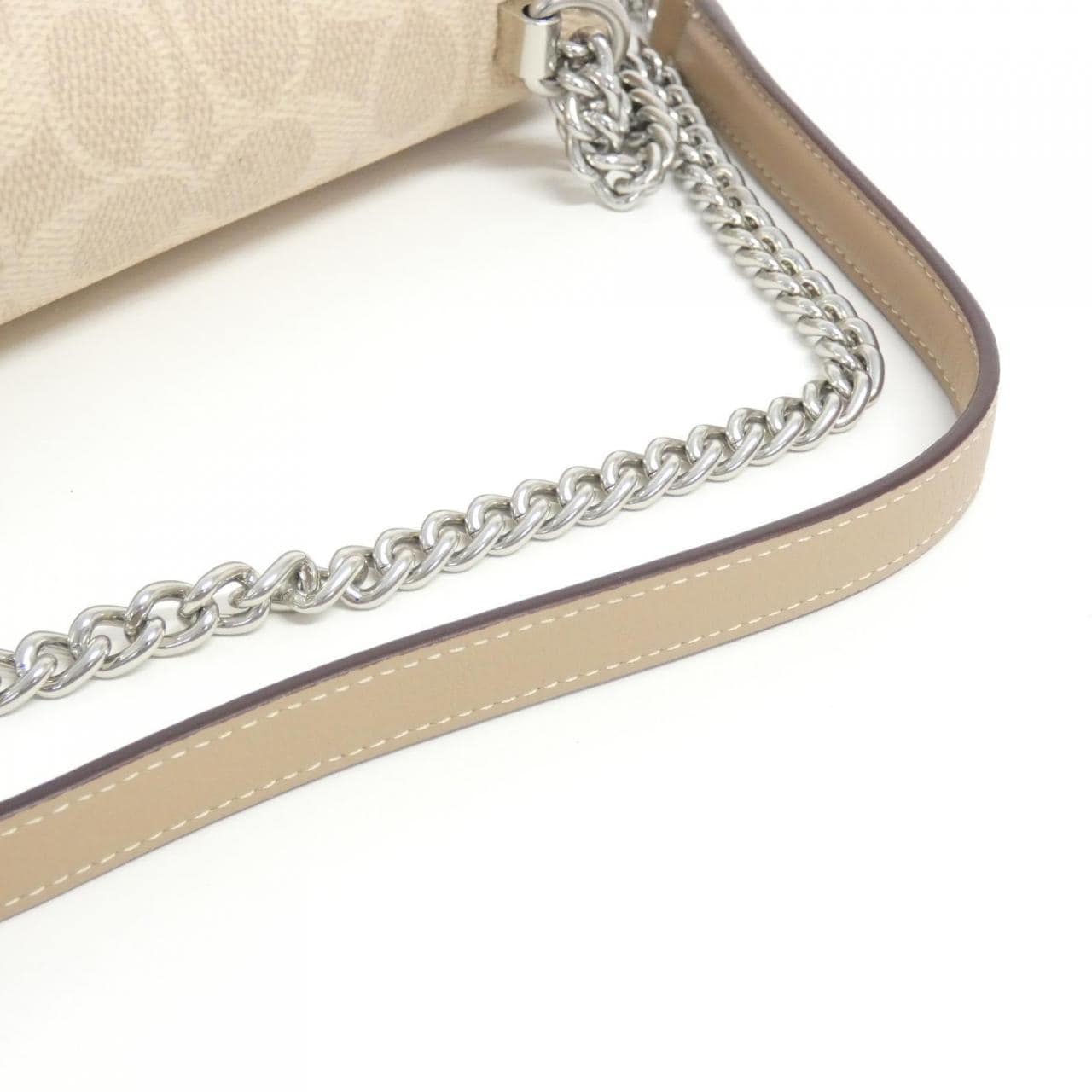 COACH CW206 Shoulder Bag Canvas Black Canvas - Thumbnail 5