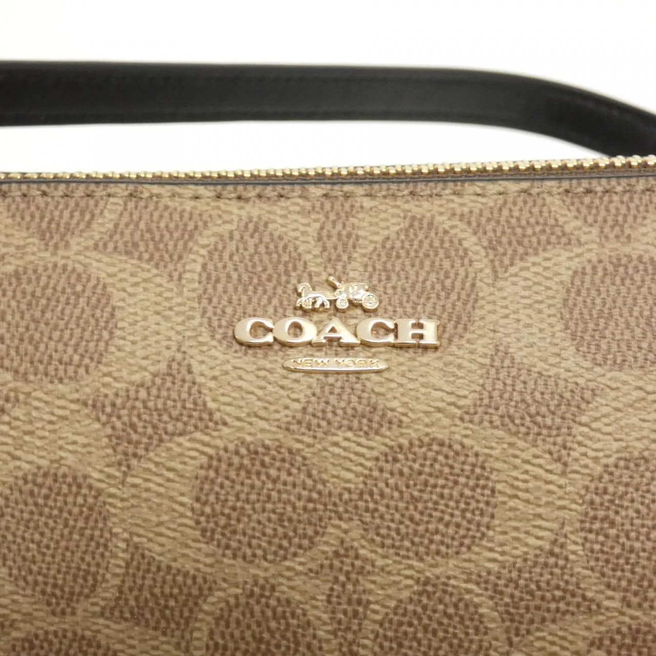 COACH CW426 Handbag Canvas 黑色 帆布 新品 - 縮圖 4